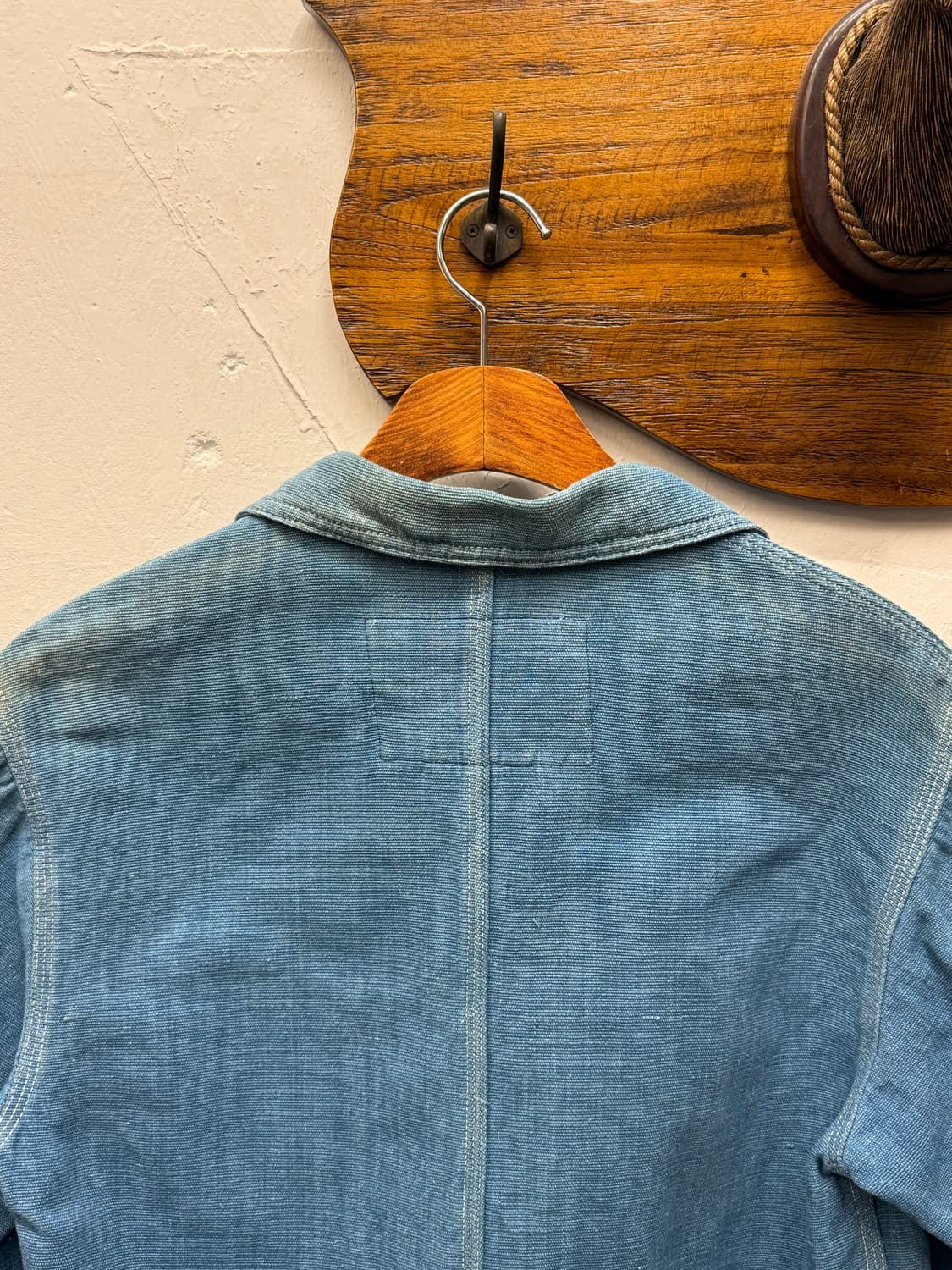 90s USA Indigo Cotton Chore Jacket 상품이미지6