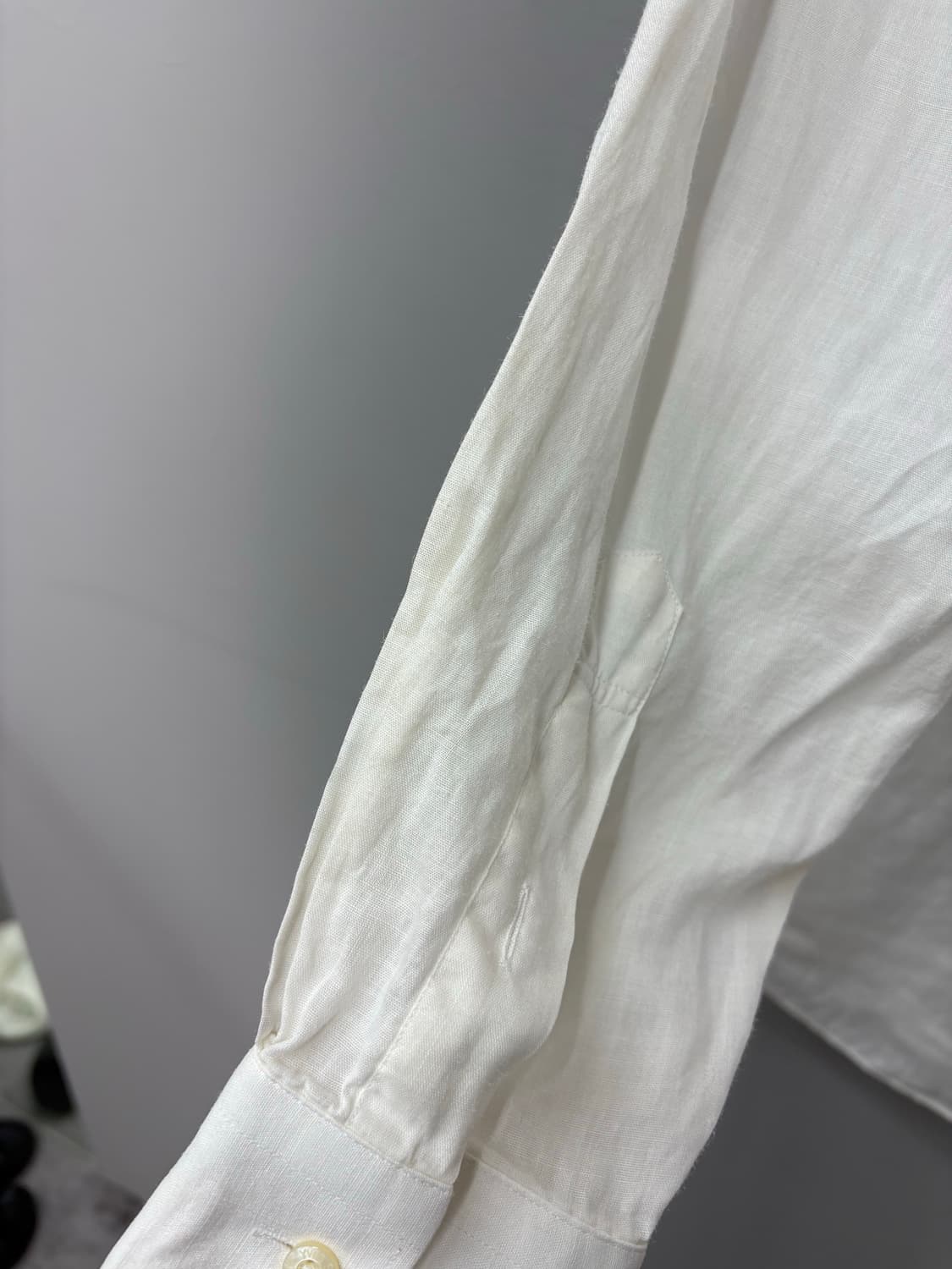 입생로랑 로고 화이트 린넨셔츠 A2804 상품이미지7