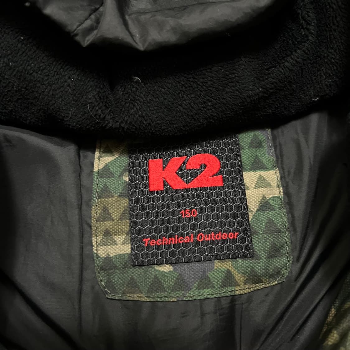 K2 아웃도어 키즈 밀리터리 카모플라쥬 후드 패딩 점퍼 [카모] 150 상품이미지6