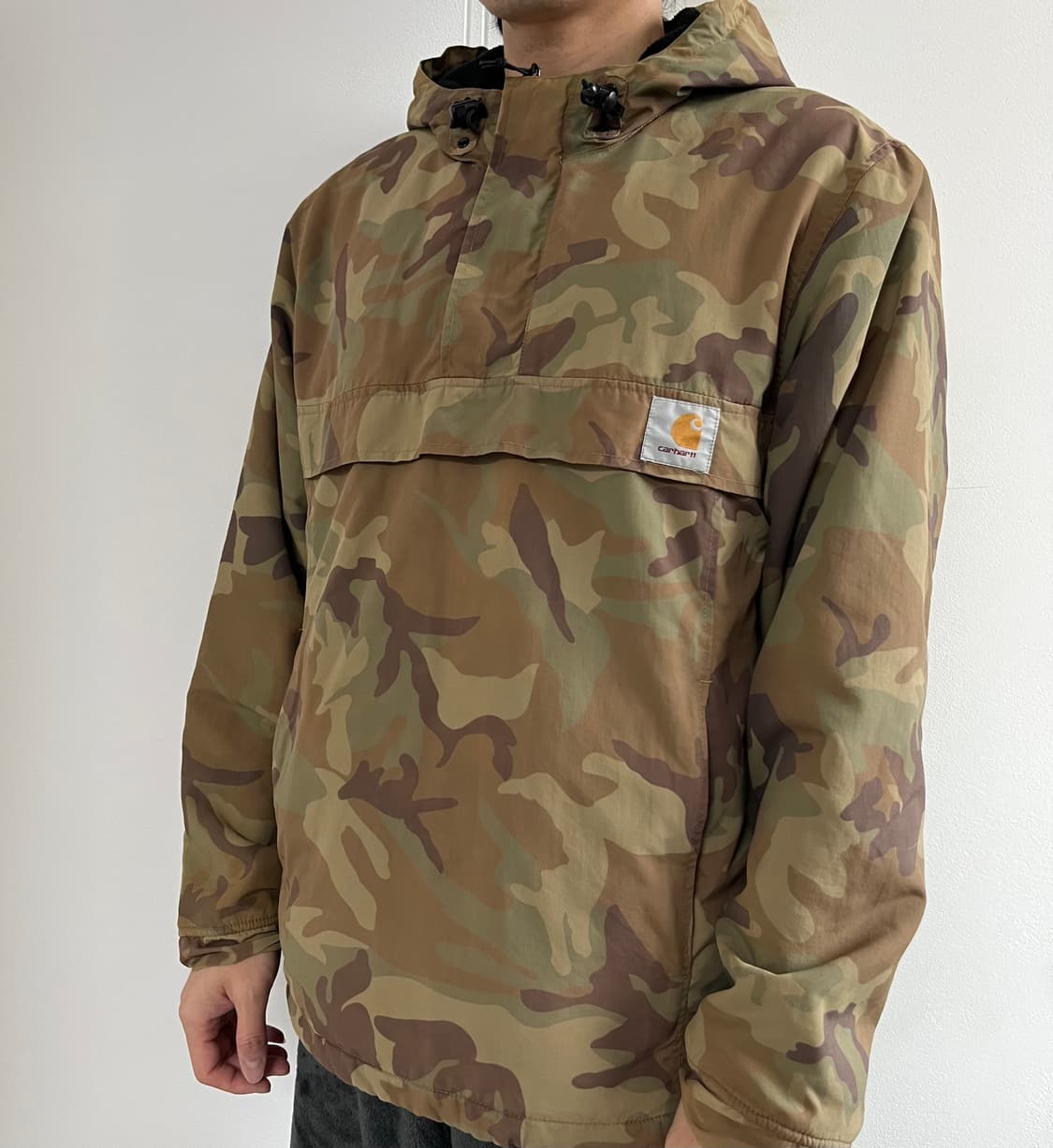 칼하트 카모플라쥬 기모 후드 아노락 점퍼 상품이미지2