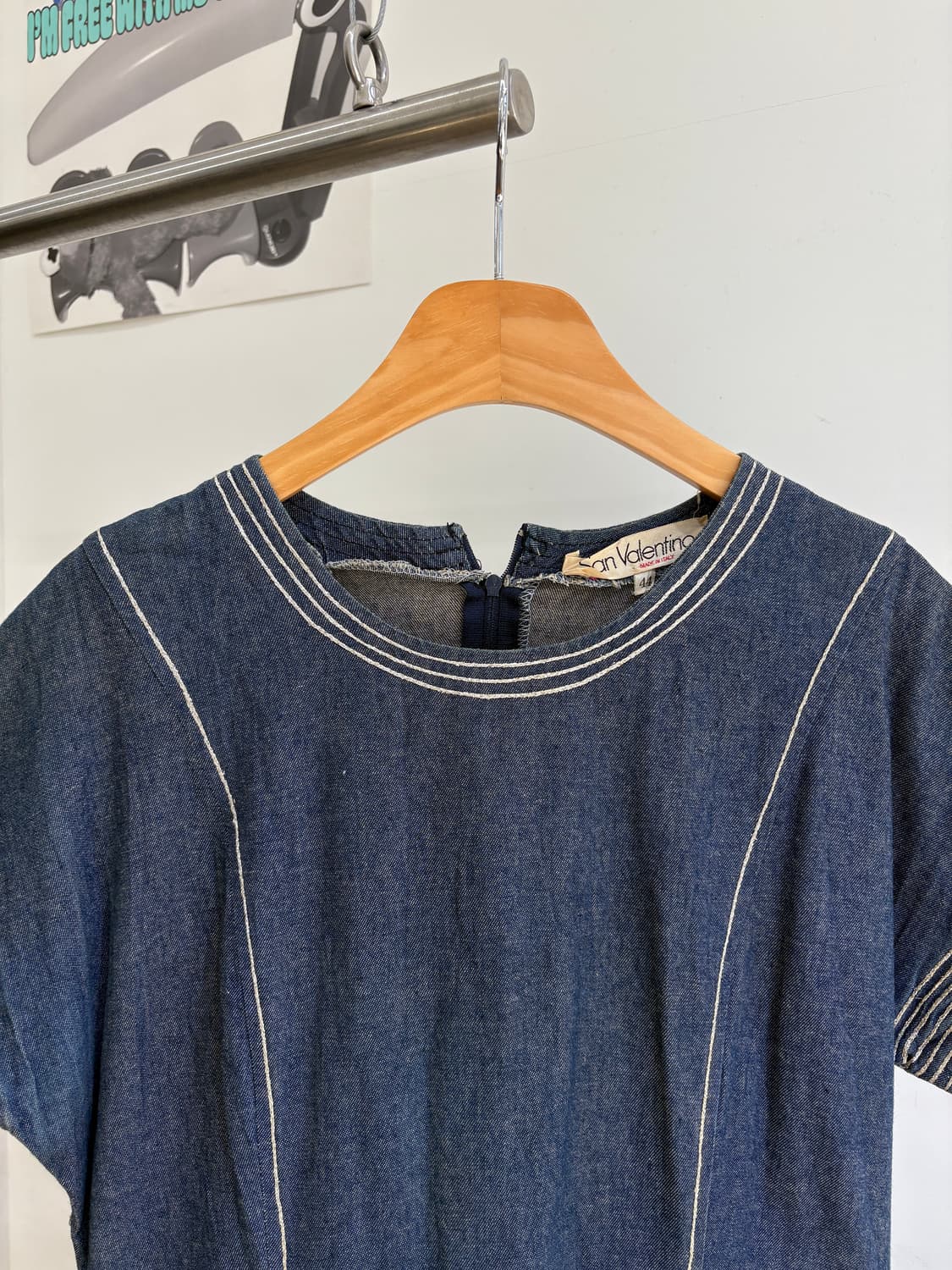 SAN VALENTINO (Made in Italy) 데님원피스 상품이미지2