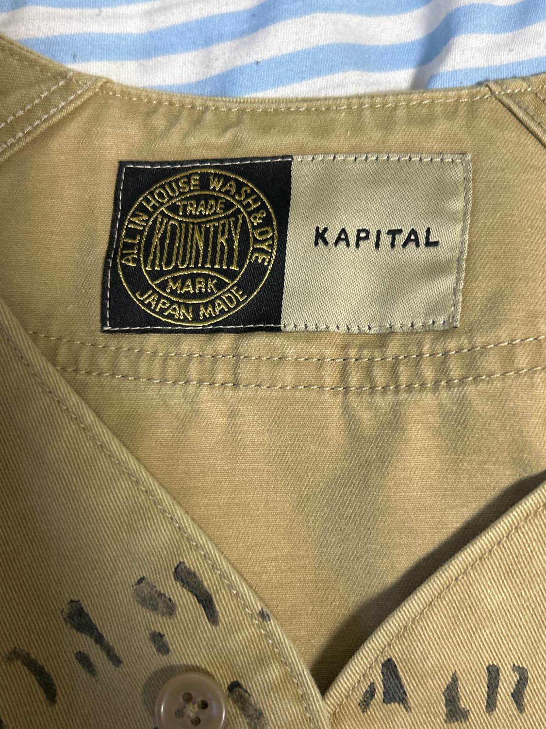 캐피탈 치노 그레이트 컨트리 데미지드 베이스볼 롱슬리브 셔츠(상품 텍 O 상품이미지4