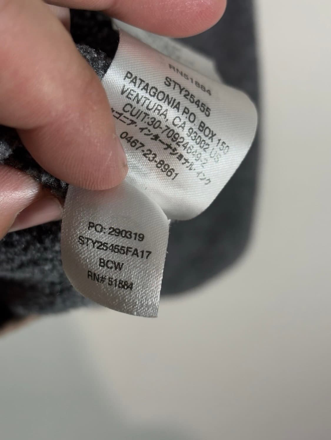 파타고니아 신칠라 M 그레이 니켈 상품이미지5