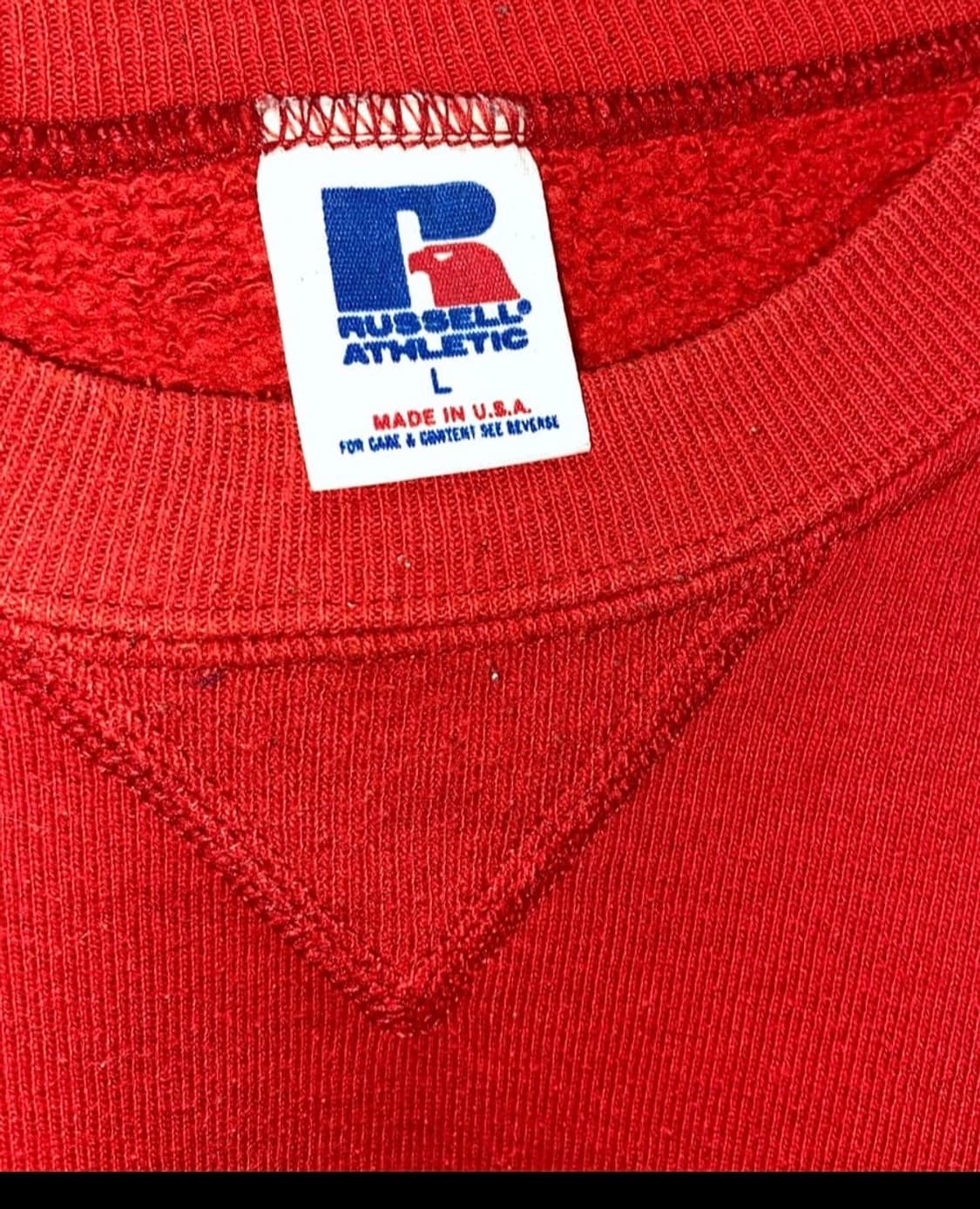 90년대 미제 러셀 에슬레틱 스윗셔츠 레드 맨투맨 상품이미지6