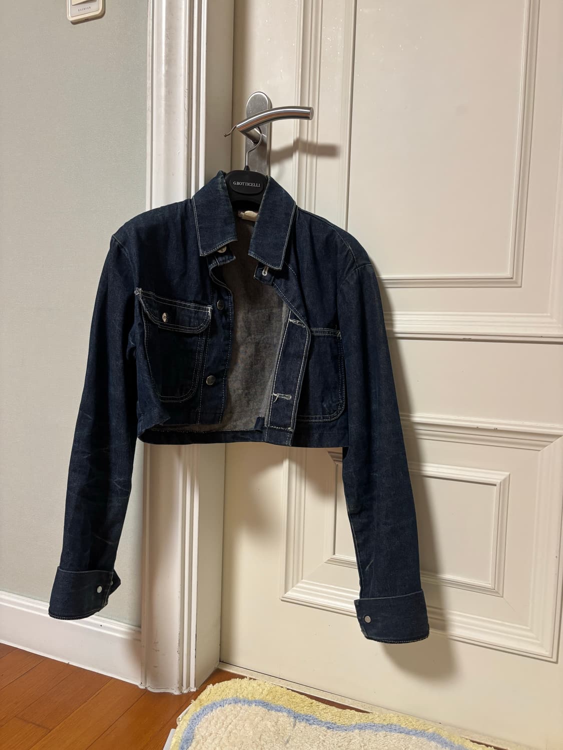 크롭 데님 청자켓 상품이미지1