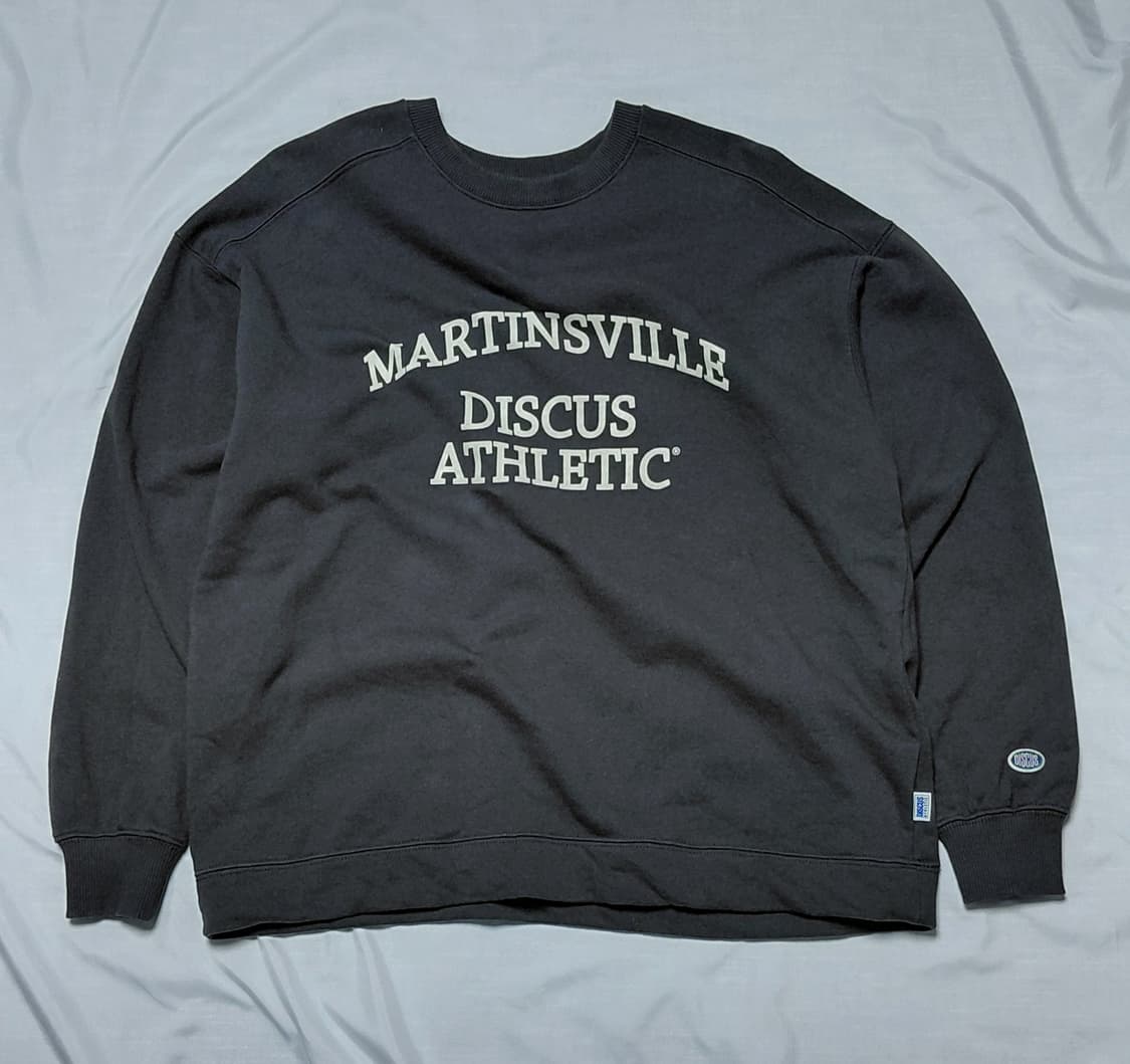 DISCUS ATHLETIC 디스커스 애슬레틱 맨투맨 회색 F(무료배송) 상품이미지1