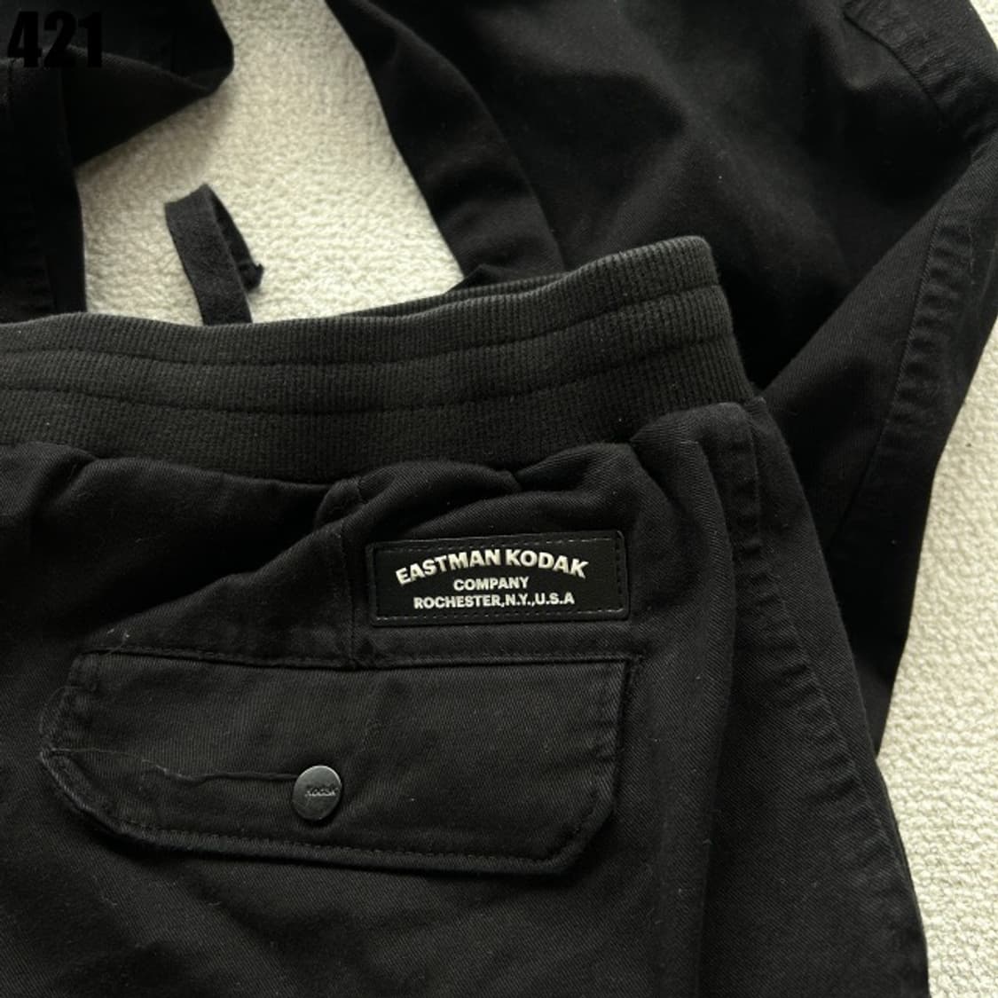 코닥 검정색 카고 바지  상품이미지4