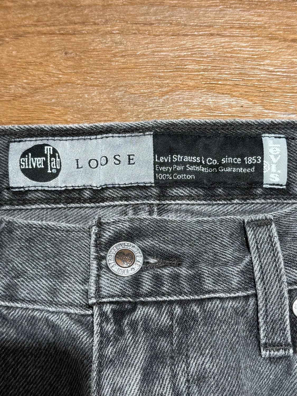 리바이스 실버탭 루즈 워시드 그레이 데님 팬츠 상품이미지6