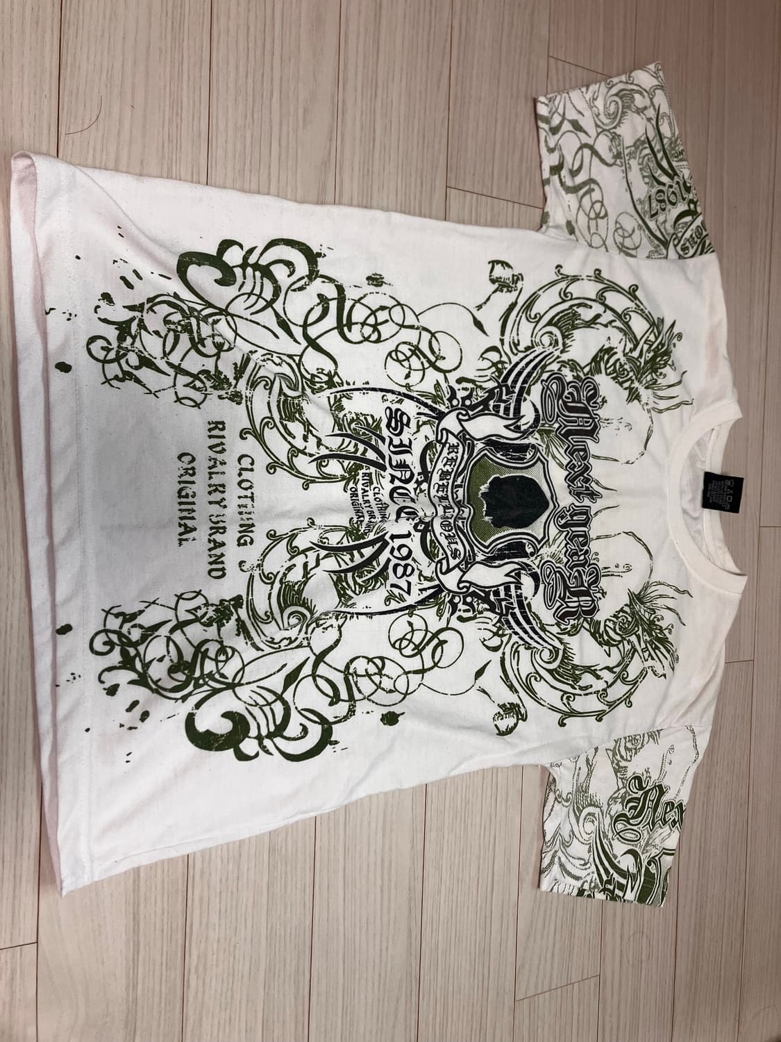 고스펑크 반팔티셔츠 해골 긱시크 빈티지 상품이미지2