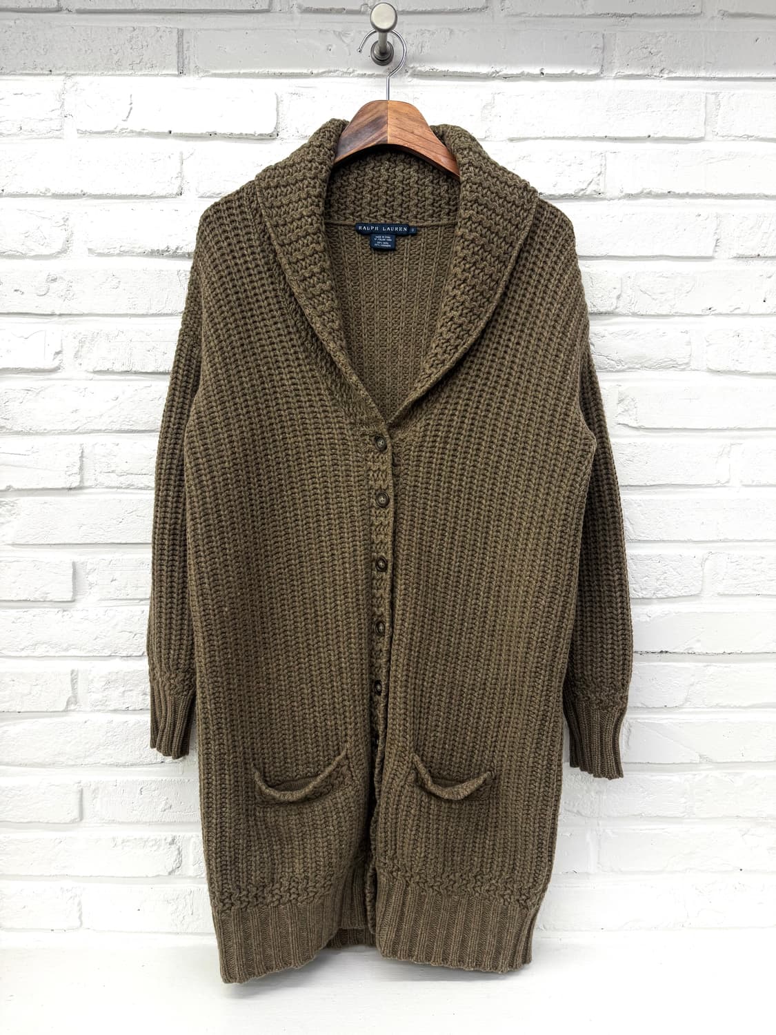 랄프로렌 브라운 롱 가디건 상품이미지3