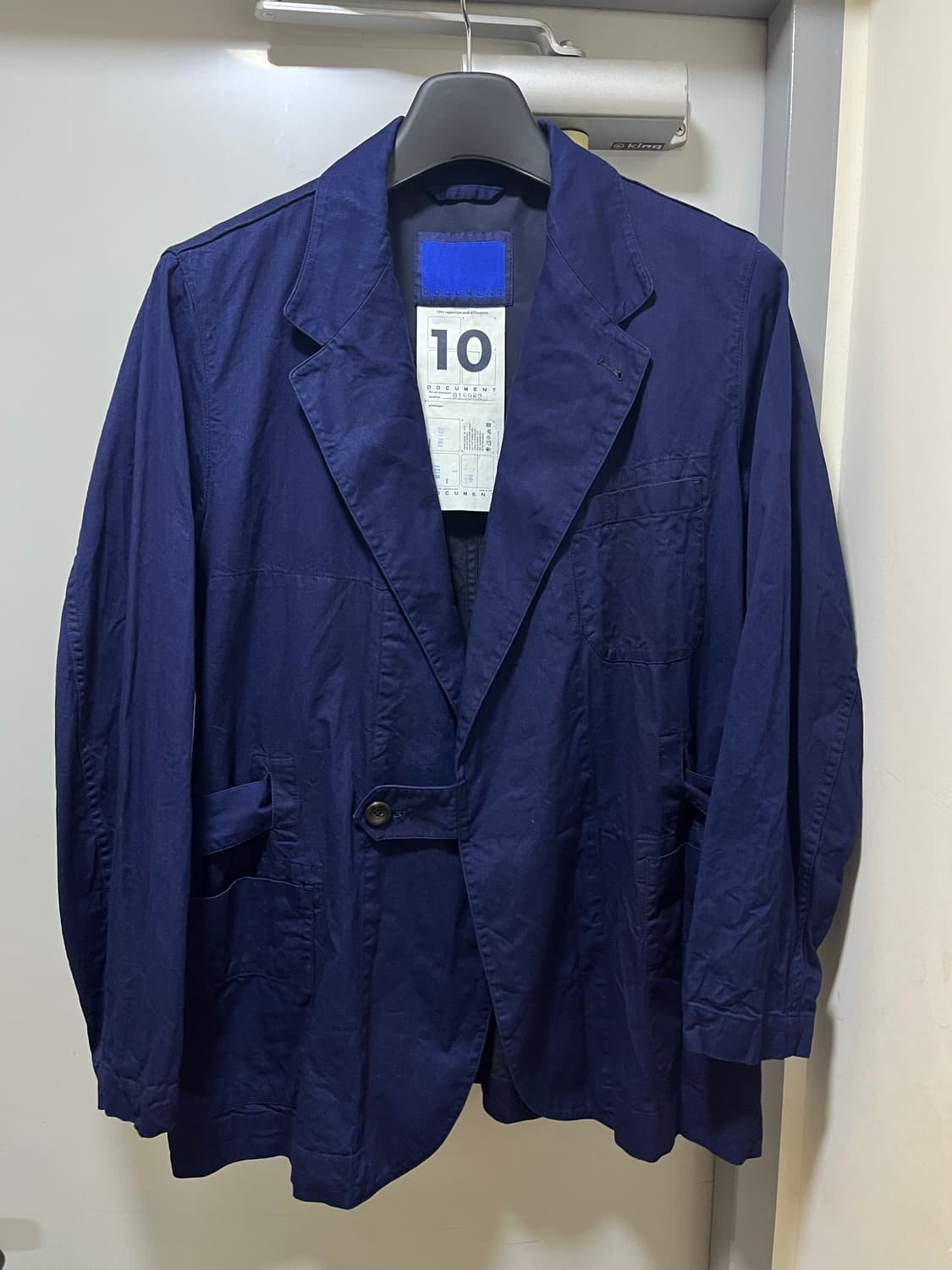 [S] 도큐먼트 INDIGO COTTON LAB JACKET 상품이미지3