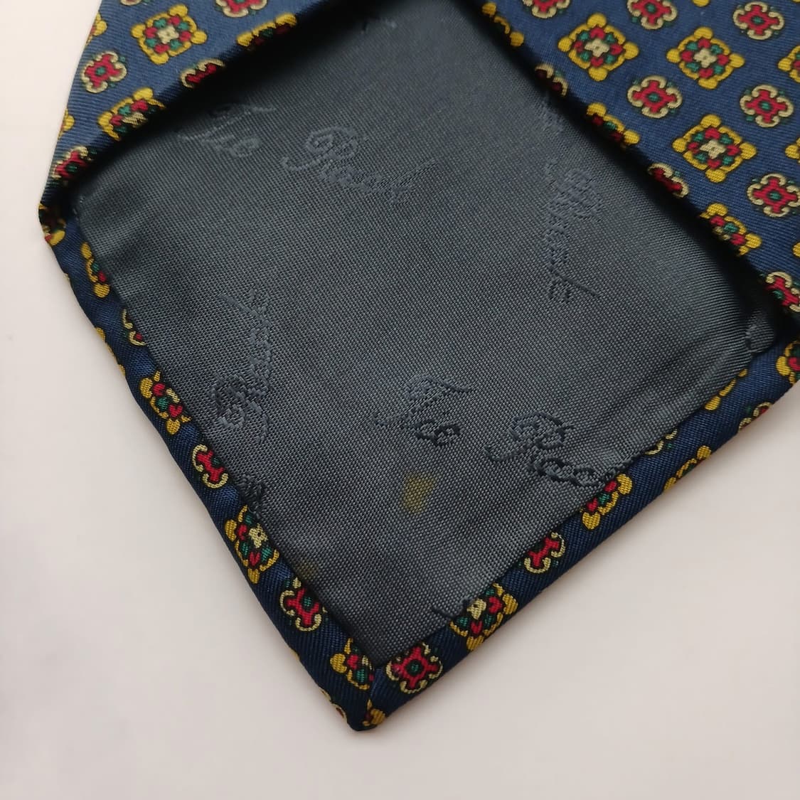 타이랙 실크 네이비 지오메트릭 넥타이 9.5cm A등급 A18708
 상품이미지6