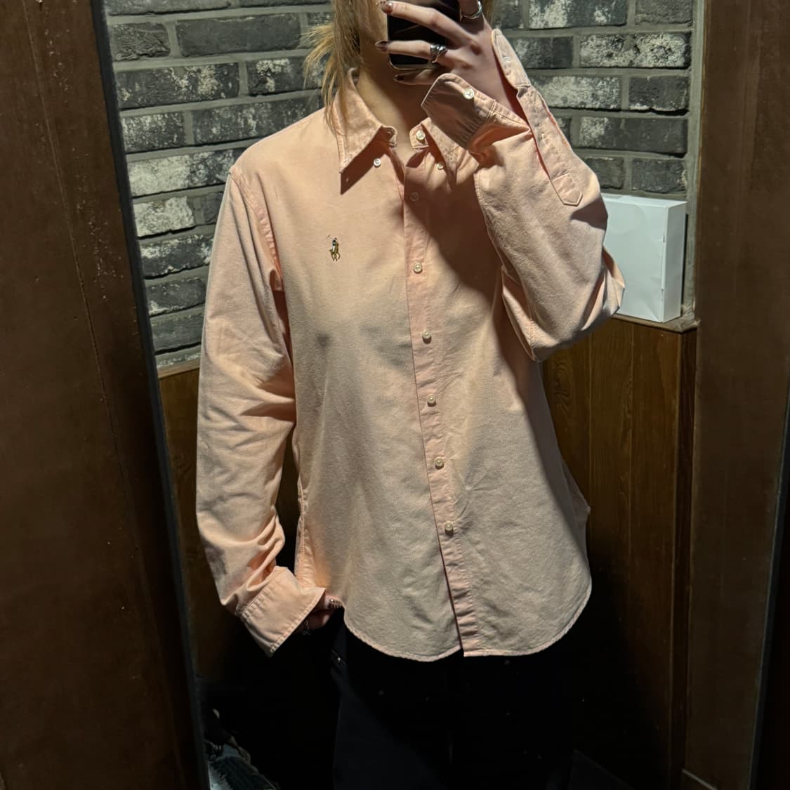 여L) 폴로 랄프로렌 핑크 옥스포드 셔츠 상품이미지8