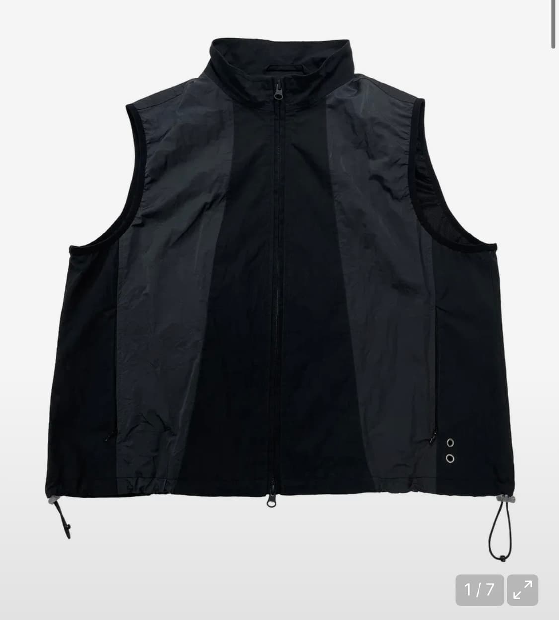 더콜디스트모먼트 3 slit vest (black) L 상품이미지1