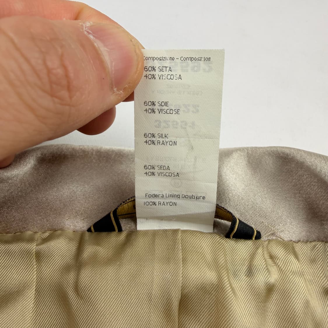 베르사체 실크 혼방 블레이저&하의 셋업 상품이미지4