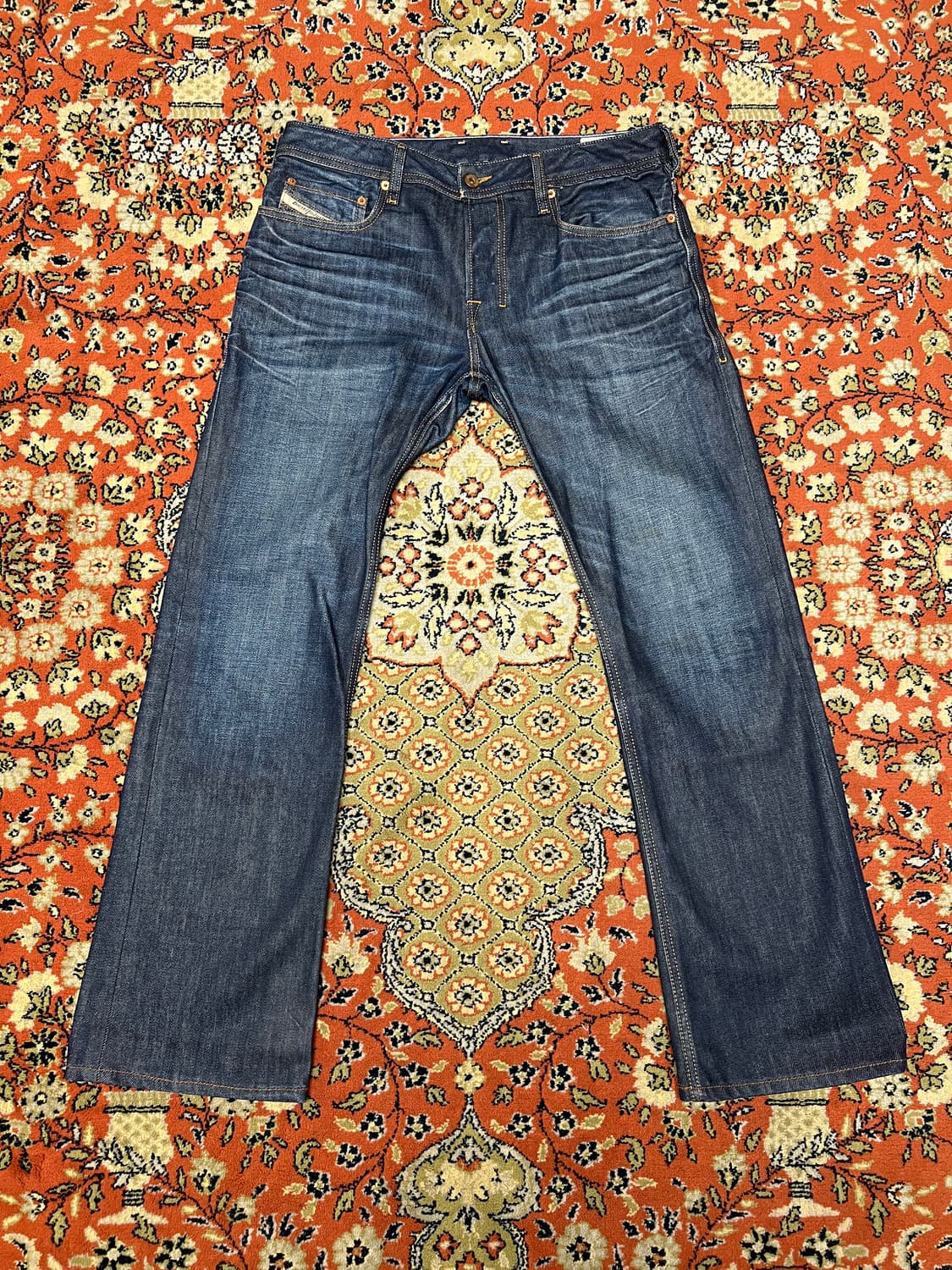 [31] 디젤 자티니 부츠컷 진청 데님 플레어 팬츠 상품이미지1