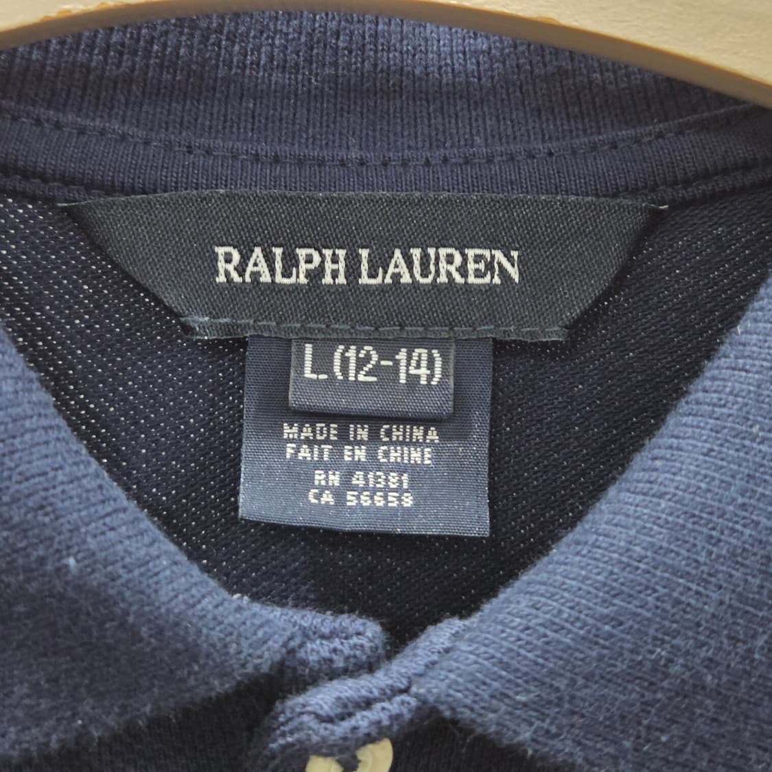 폴로랄프로렌 걸즈 피케 카라 원피스 네이비 L/12/14 상품이미지4