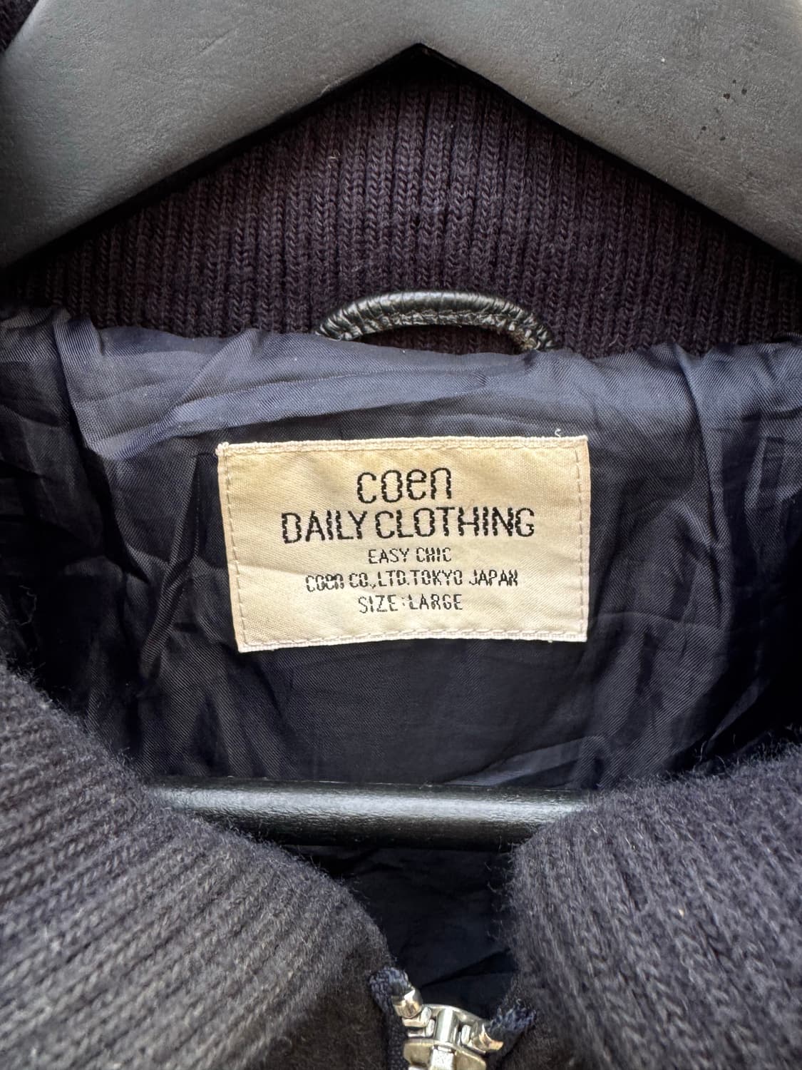 코엔 투웨이 울 레더 바시티 자켓  상품이미지3