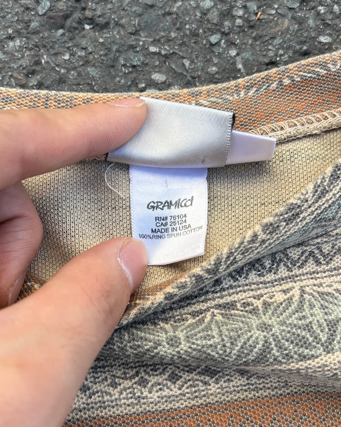 [XL] 90s 그라미치 트라이벌 스트라이프 티 상품이미지5