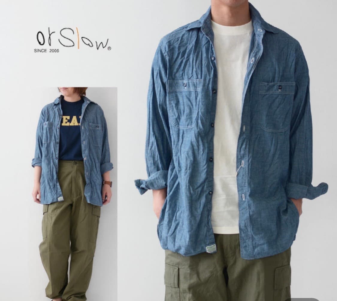 [3] 오어슬로우 샴브레이 셔츠 상품이미지1