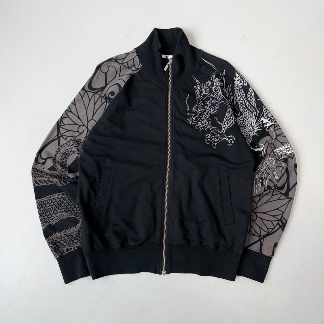 카라쿠리타마시 제팬 드래곤 용자수 오리엔탈 코튼 집업 져지 상품이미지2