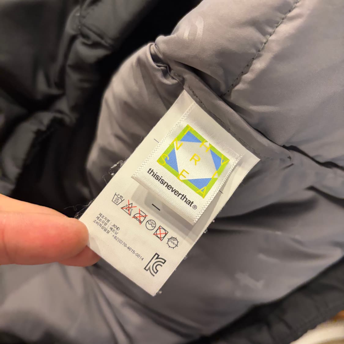 [L] 디스이즈네버댓 TINT 블랙 패딩 점퍼 B677 상품이미지7