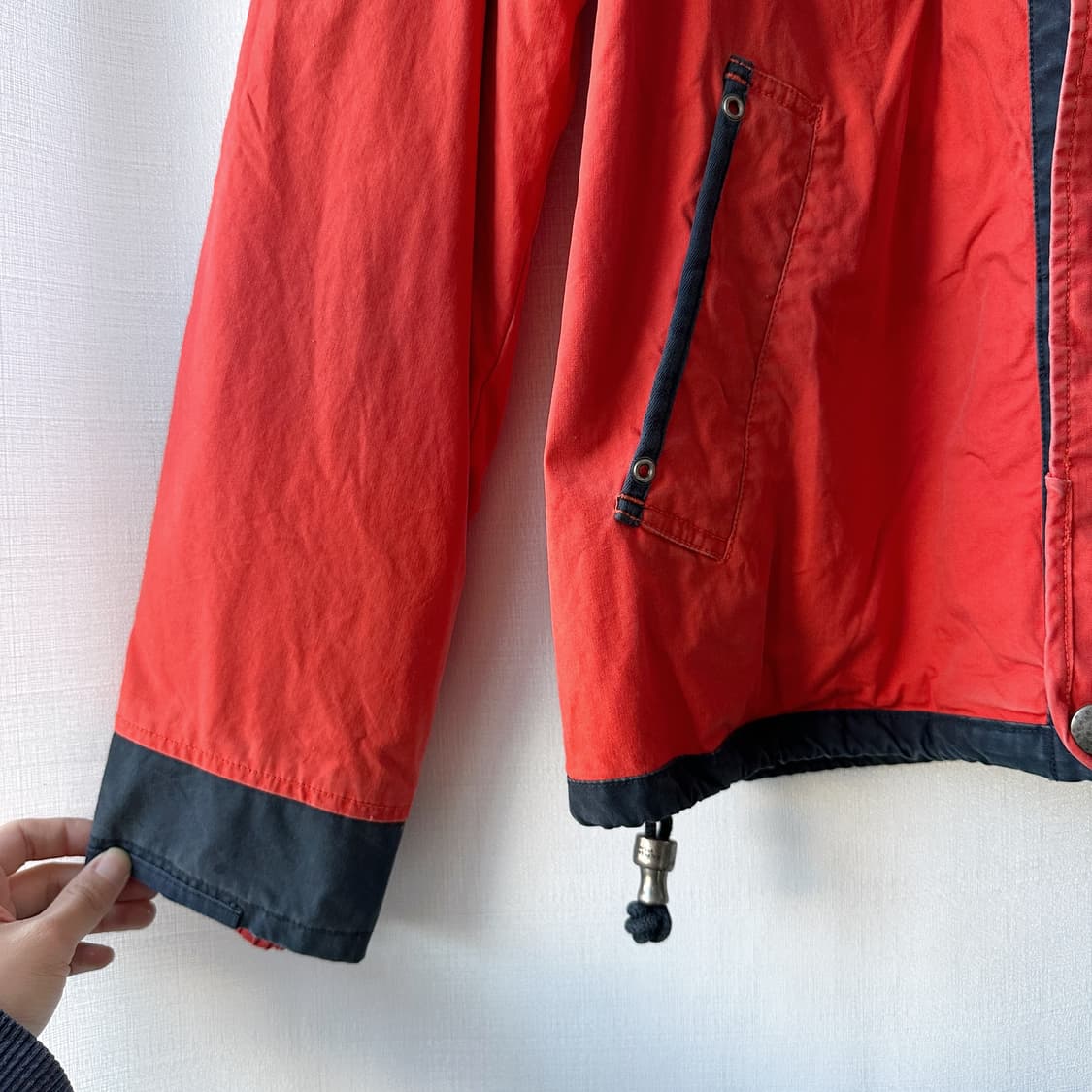 90s 폴로 랄프로렌 빈티지 레스큐 자켓 네이비 오렌지 XL 상품이미지5