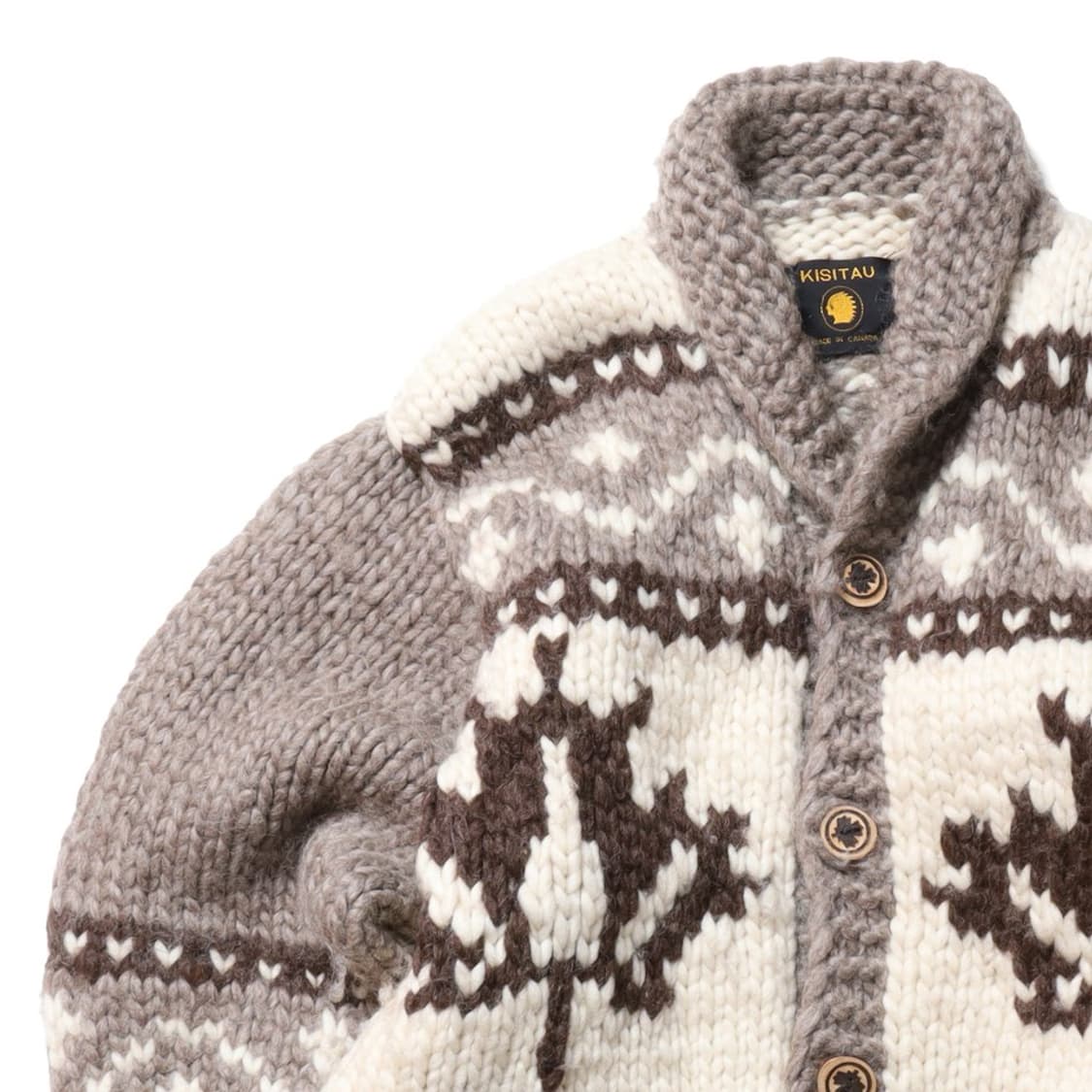 Kisitau Maple Leaf Cowichan Cardigan 
 상품이미지2