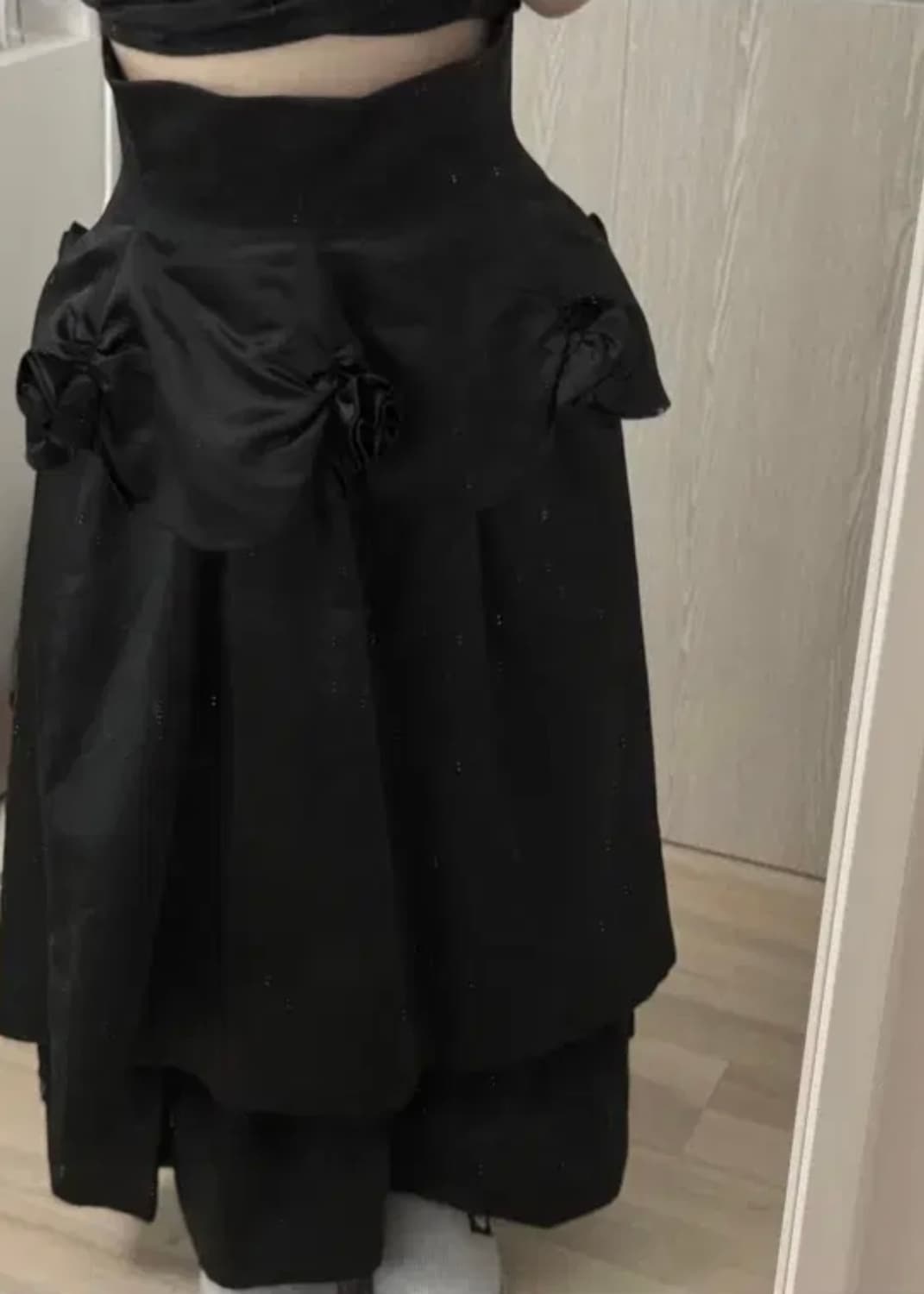 빈티지 페어리 아카이브 르네상스 블랙 스커트 큐빈 파우닝 상품이미지1