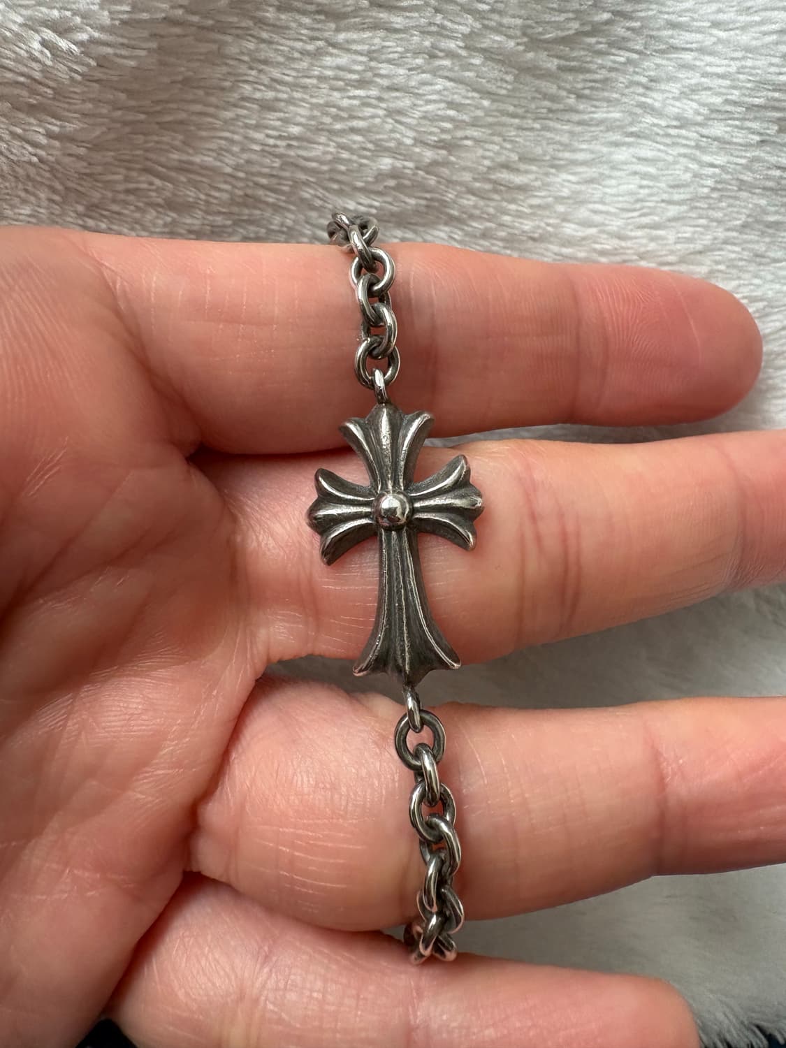 1,크롬하츠 타이니 크로스 ne팔찌 (16센치) ,비즈 4mm 팔찌 상품이미지2