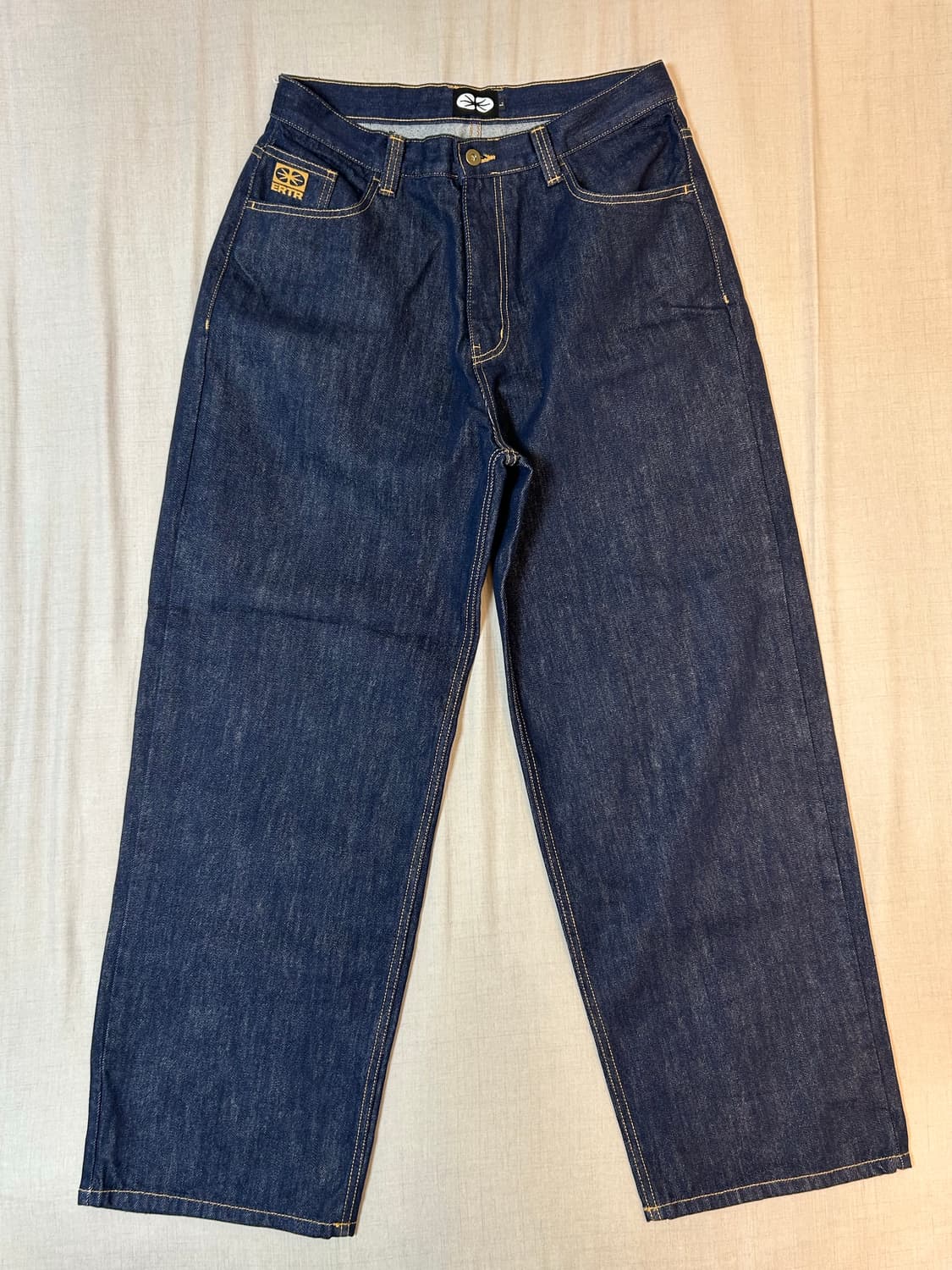 에센셜 릴렉스드 로우 데님 팬츠 인디고 상품이미지1