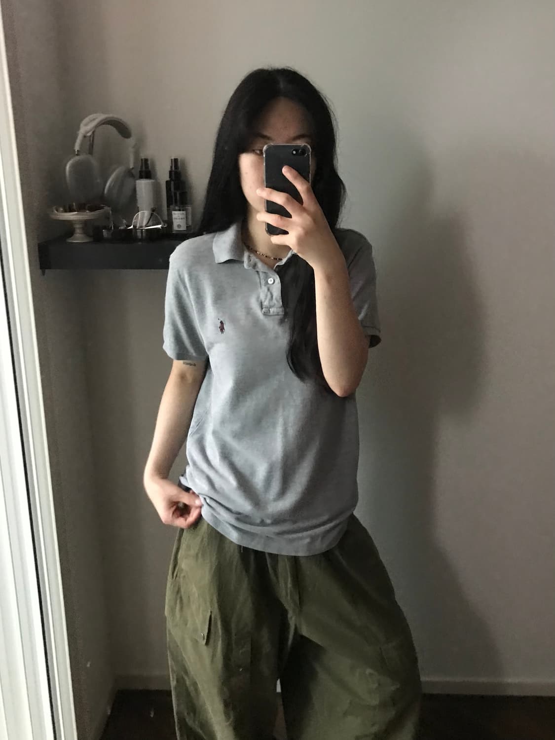 폴로 랄프로렌 포니로고 그레이 카라티 상품이미지2
