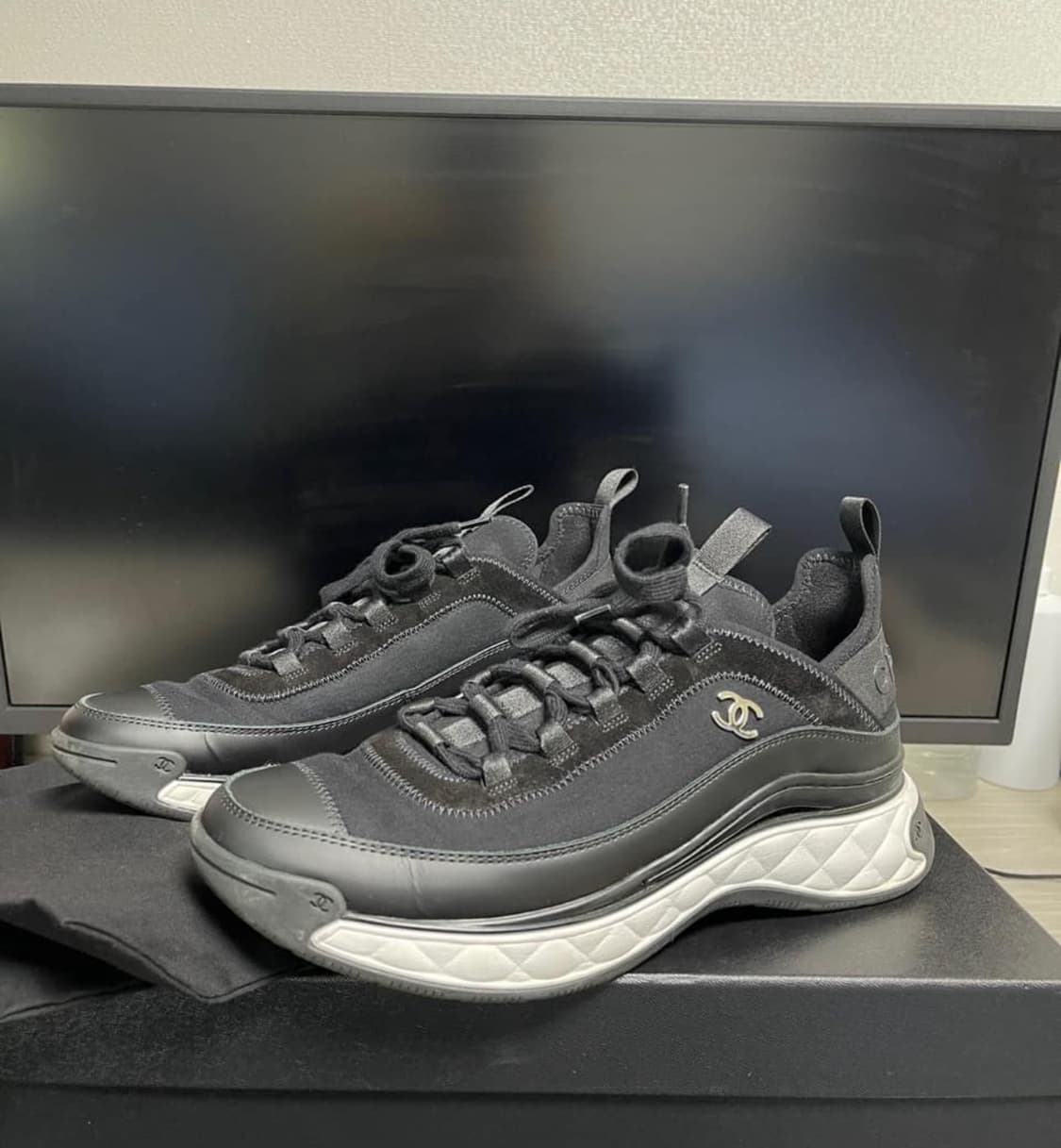 [40] 샤넬 믹스드파이버 스니커즈 상품이미지1
