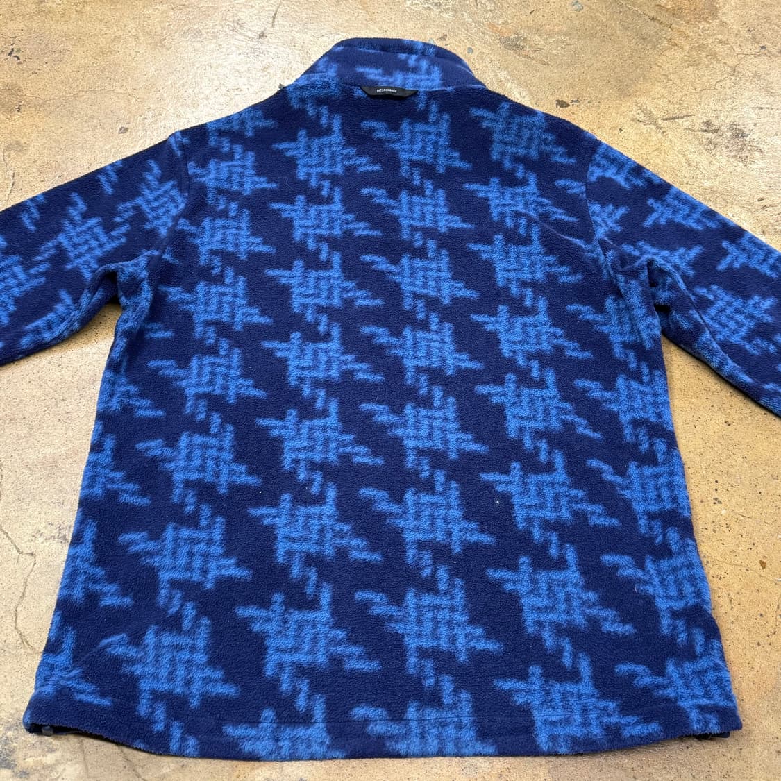 [정품/M] 컬럼비아 네이비 블루 패턴 플리스 집업 b10 상품이미지4