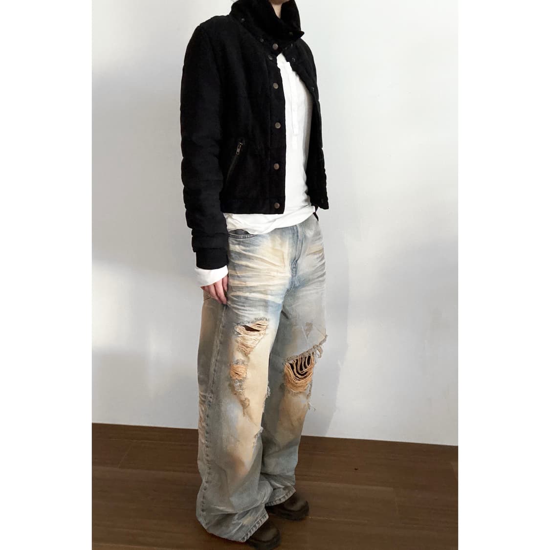 Gold Button Padding 상품이미지2