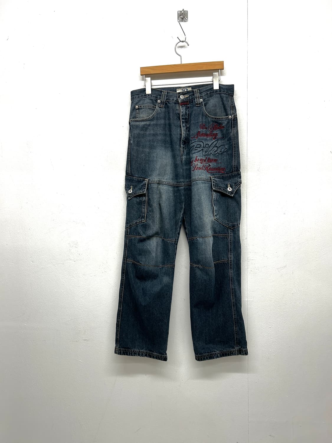 PIKO Y2K스타일 데님 카고 바지  상품이미지1