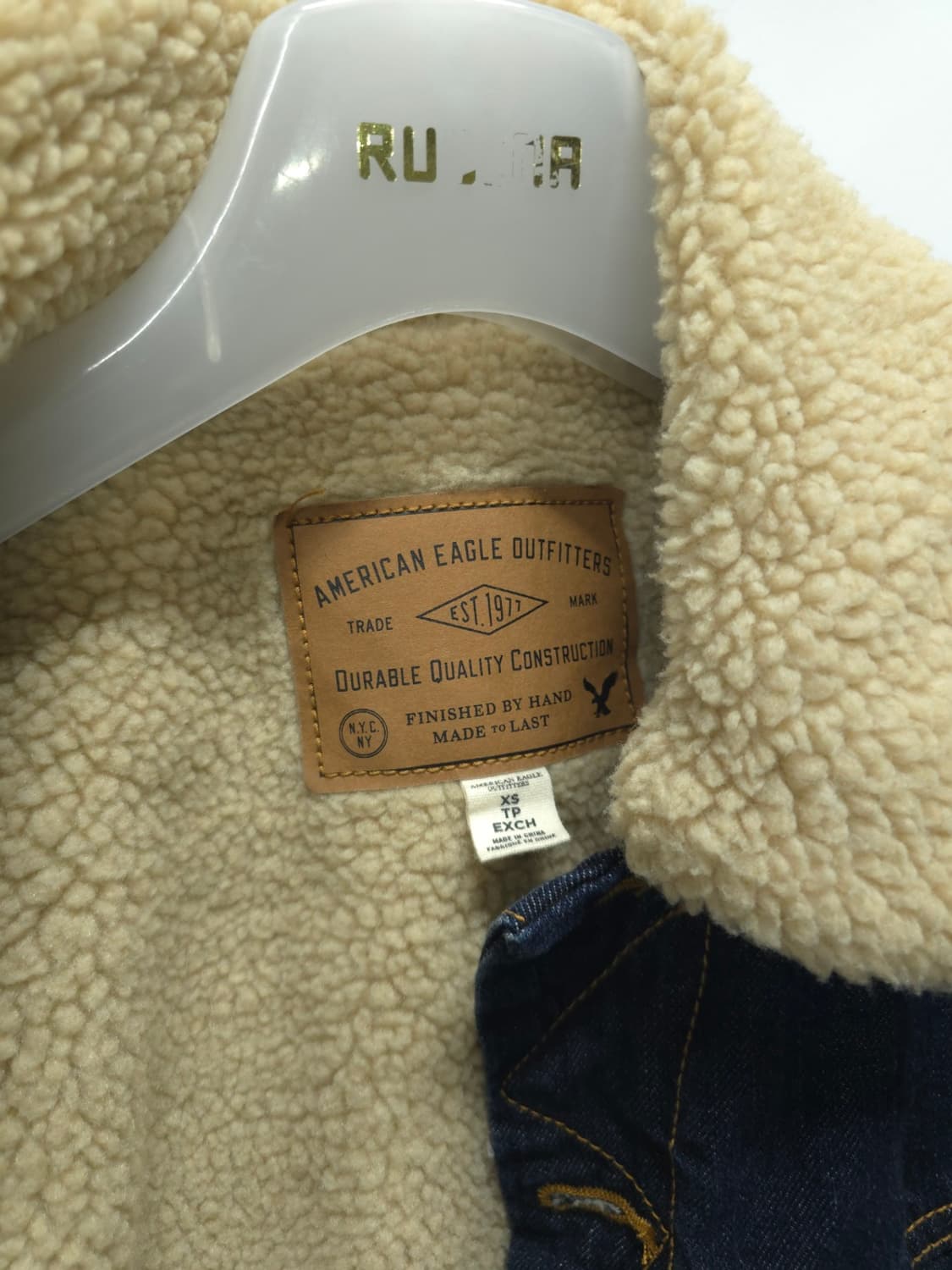 ​아메리칸 이글 여성 쉐르파 데님 자켓 (XS) 상품이미지4
