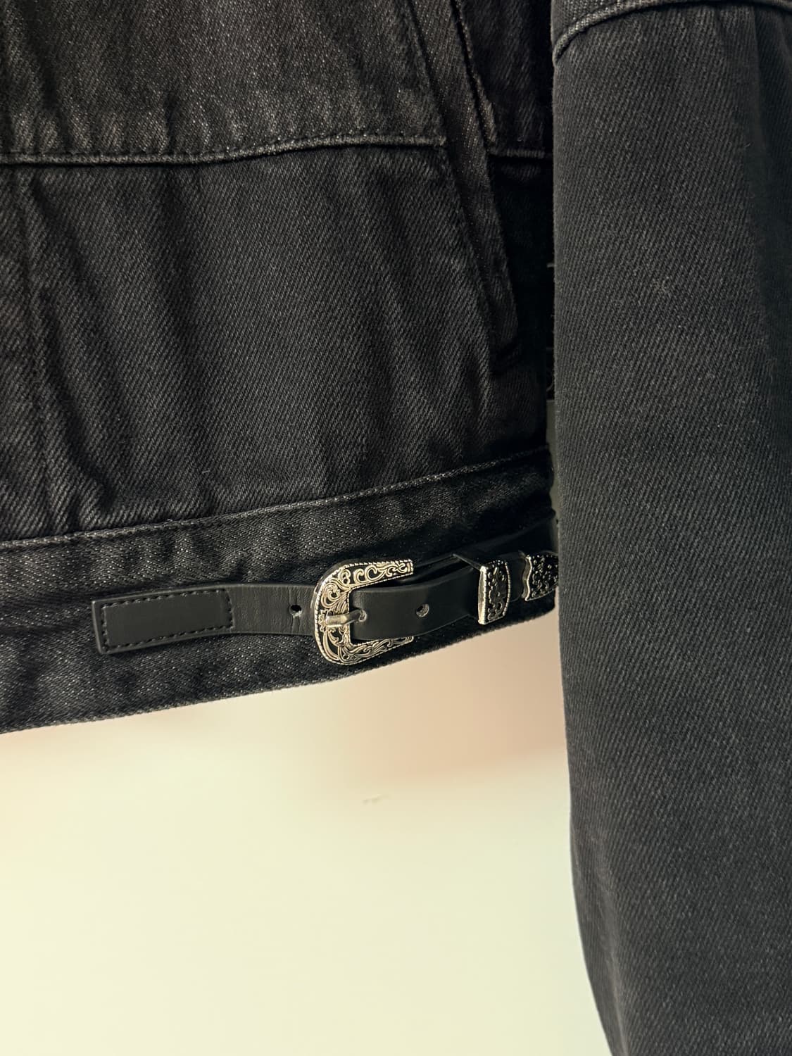 앤더슨벨 Mahina Blocking  Patchwork 흑청자켓 상품이미지5