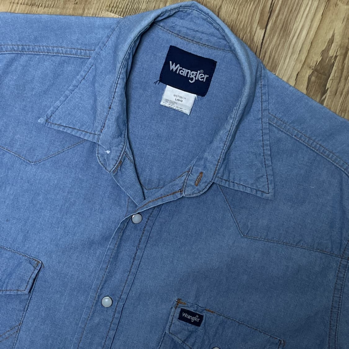 랭글러 웨스턴 샴브레이셔츠 [100~105] 상품이미지3