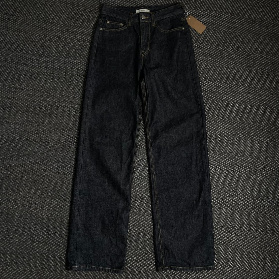 Hake 스트레이트 핏 인디고 데님 팬츠o 4816 상품이미지2