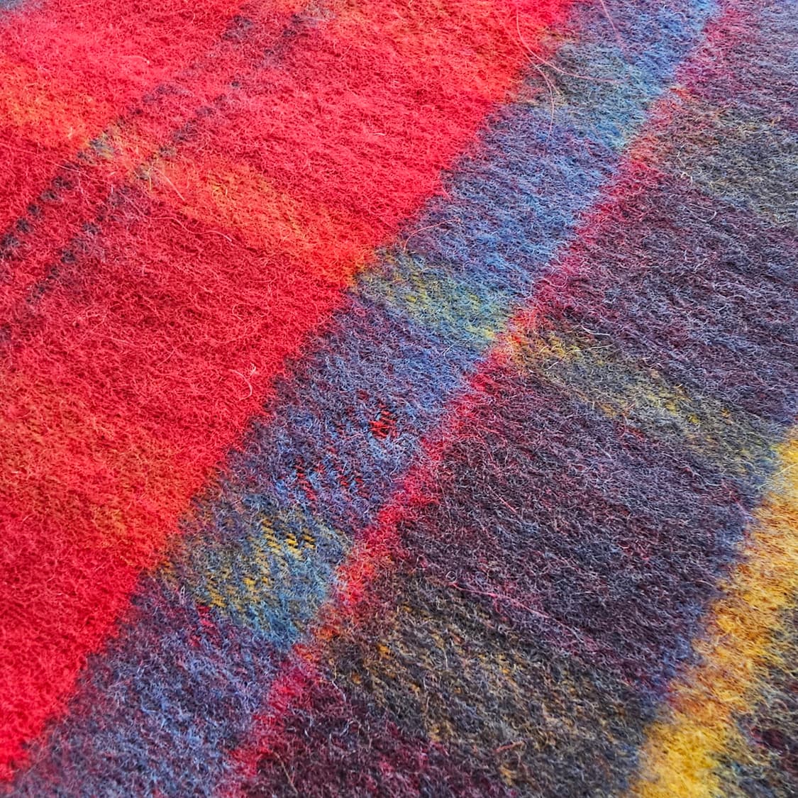 캐시미어 알파카 양면 체크 머플러 남녀공용 상품이미지8