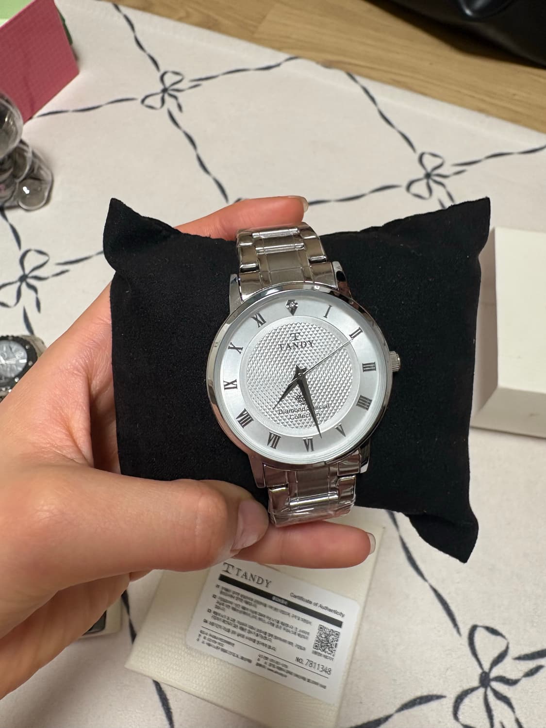 (새상품) 탠디 T-3603M 다이아몬드 메탈 시계  상품이미지2