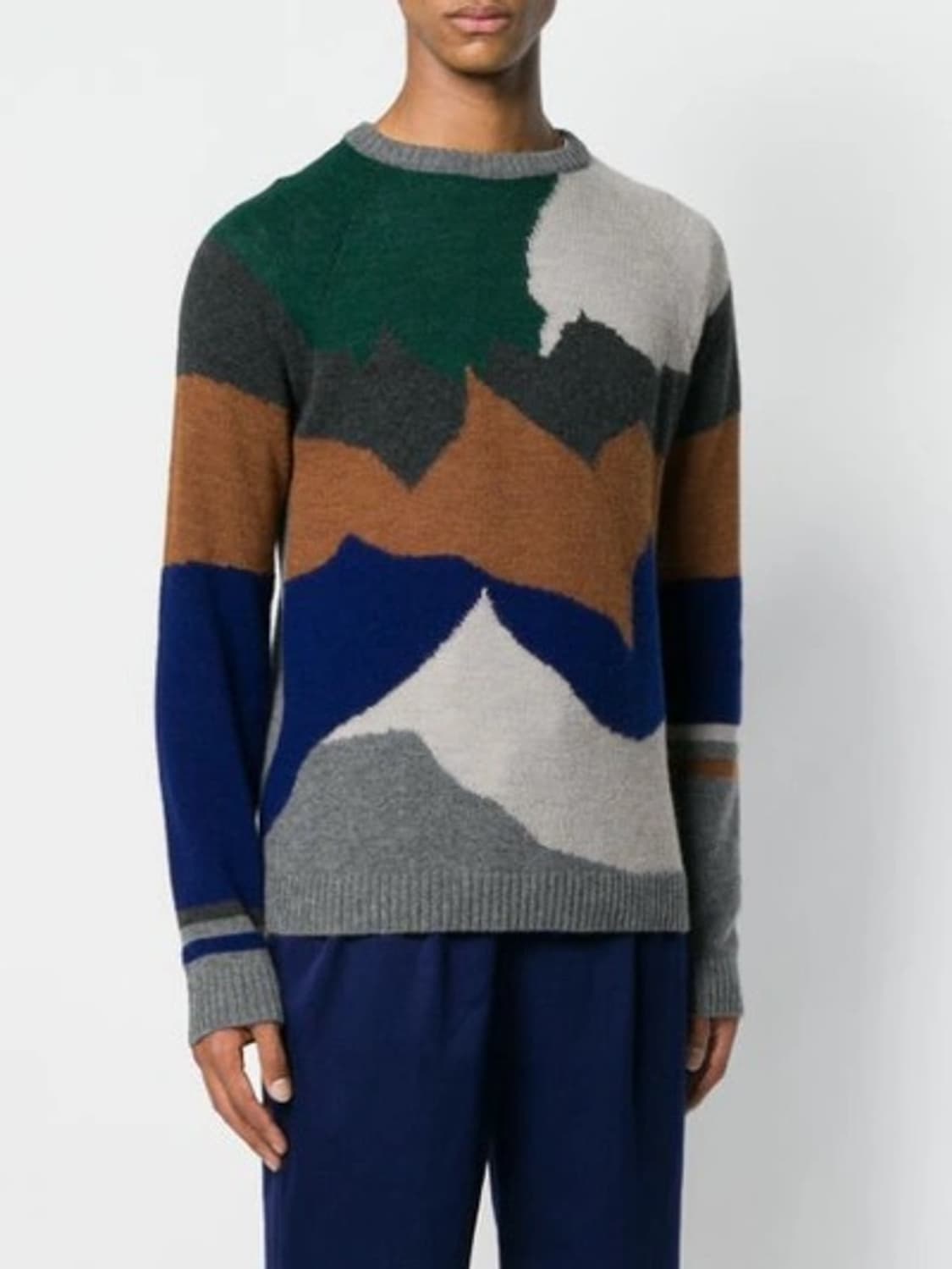 랑방 / Landscape Intarsia Crewneck Sweater 상품이미지2