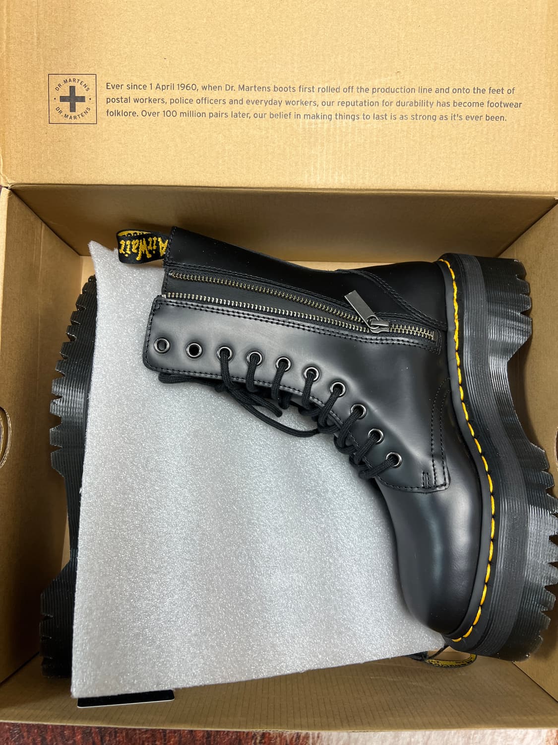[230] 닥터마틴 제이든 하이 플랫폼 워커 블랙 상품이미지7