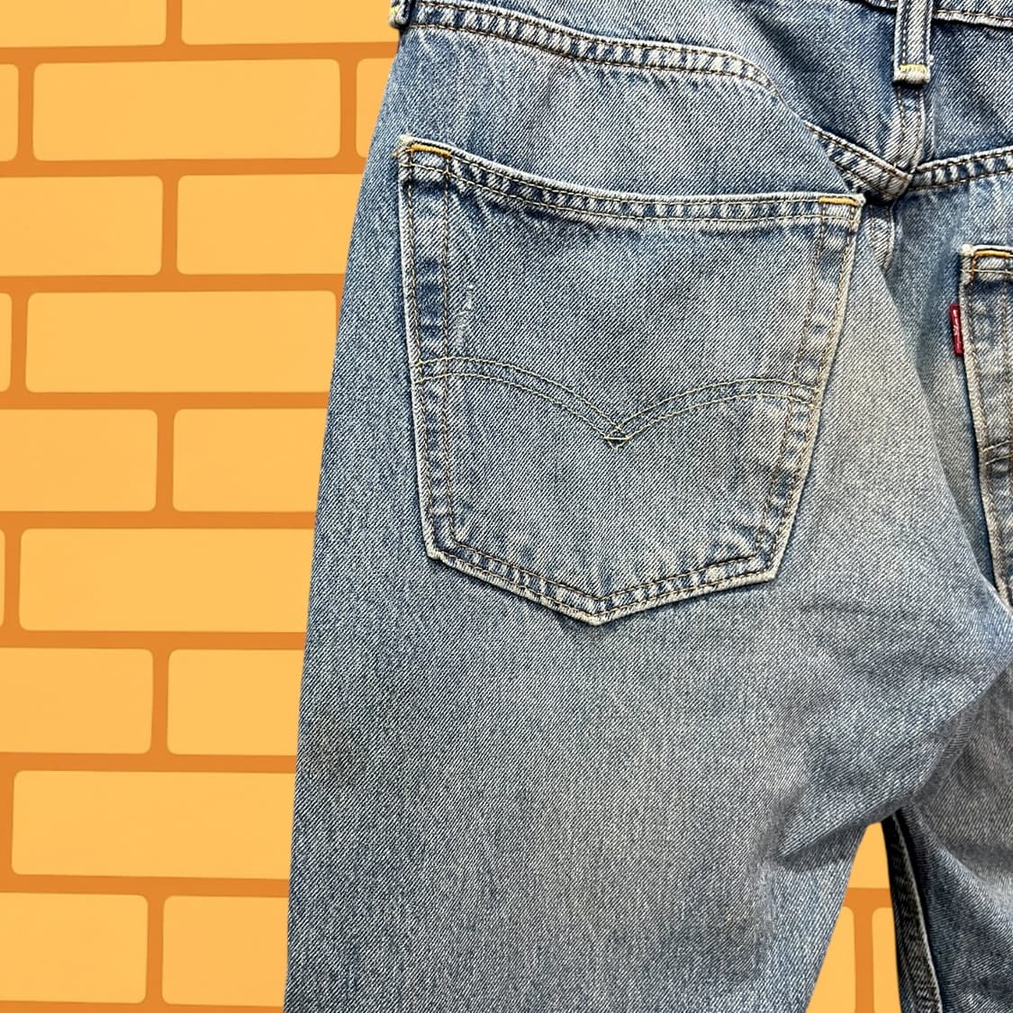 리바이스 502 데미지드 데님 팬츠 (32) 상품이미지3