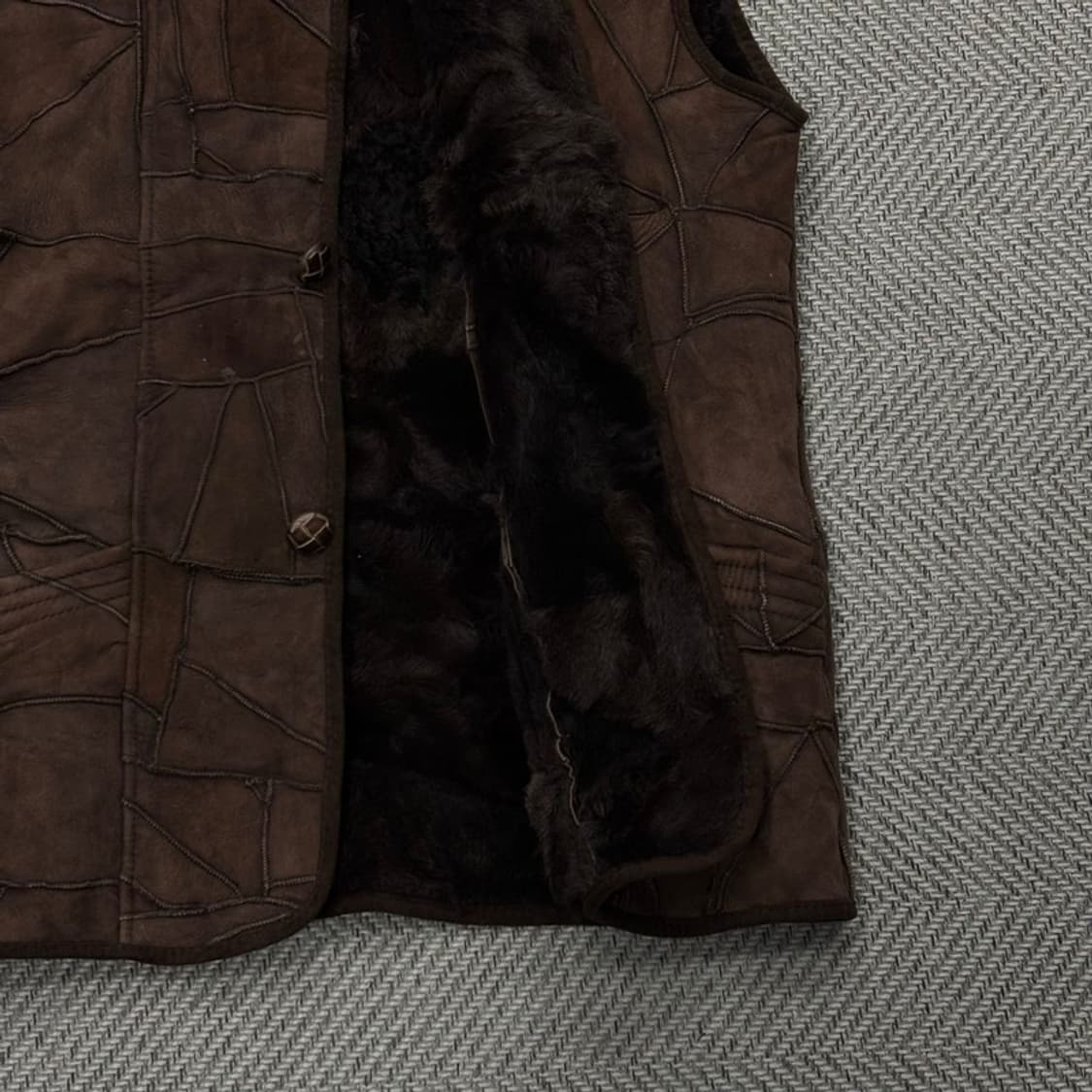 양털 무스탕 스웨이드 베스트v0352 상품이미지4