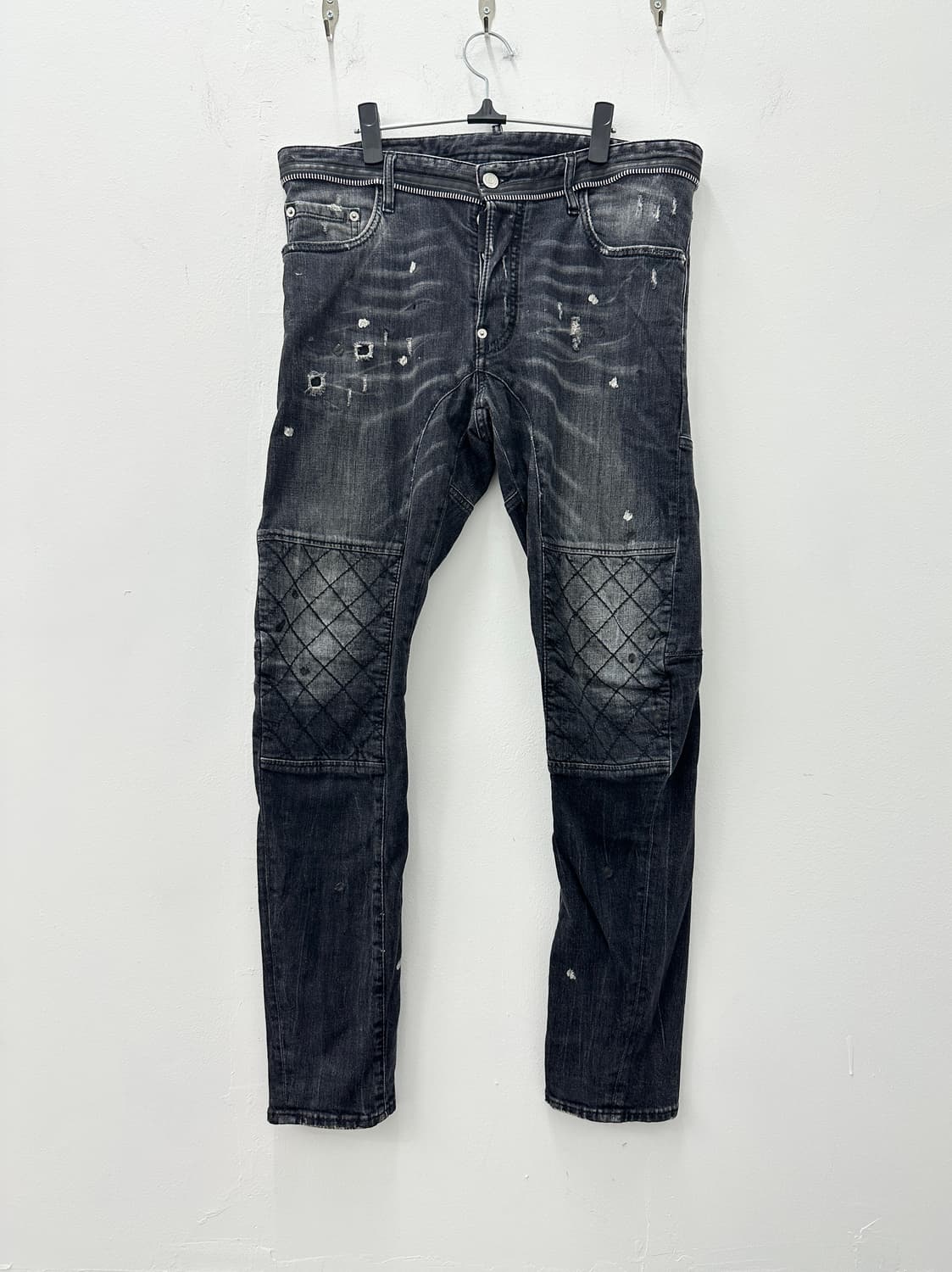 DSQUARED2 painting zip biker pants 상품이미지4