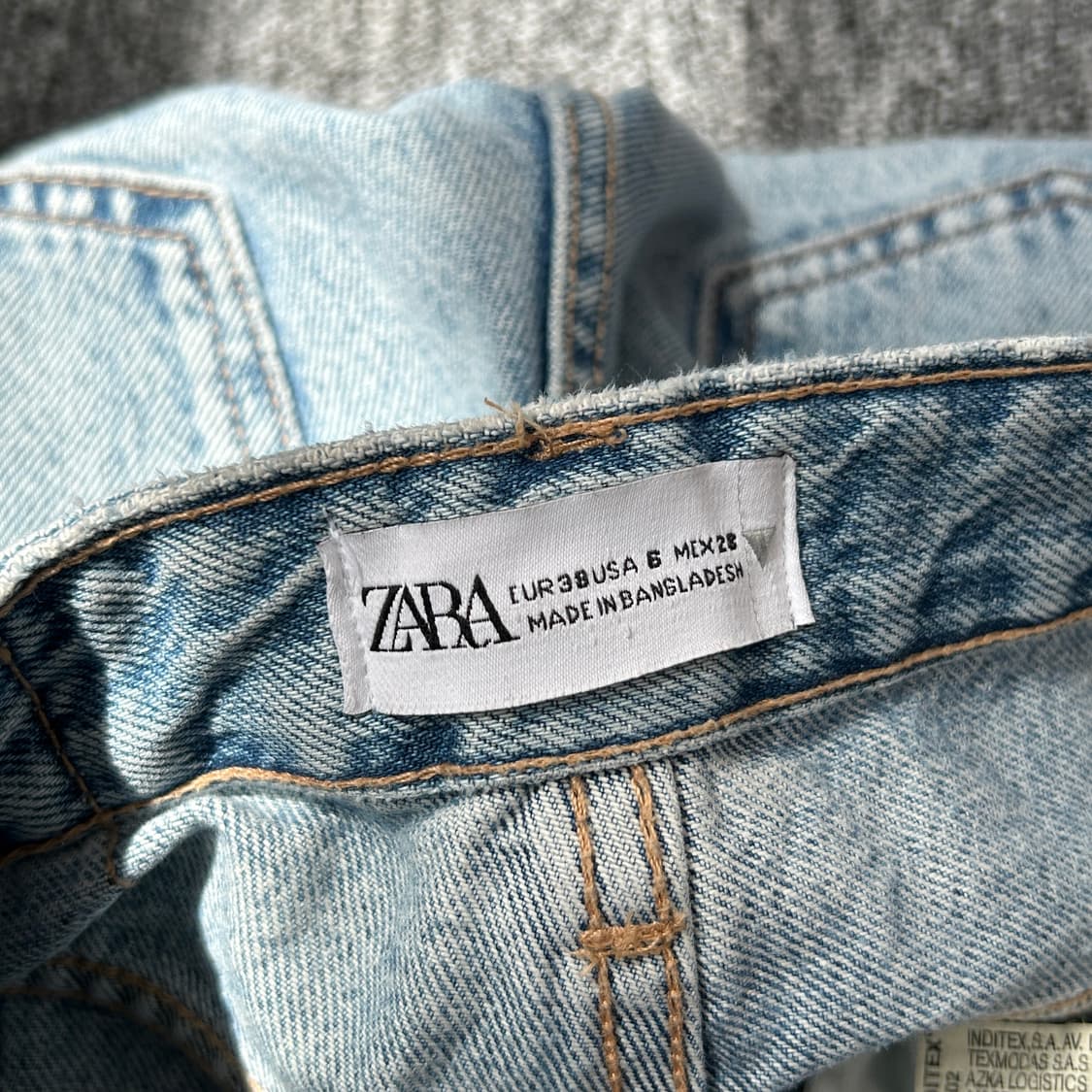 자라 연청 데미지 데님 팬츠 상품이미지5