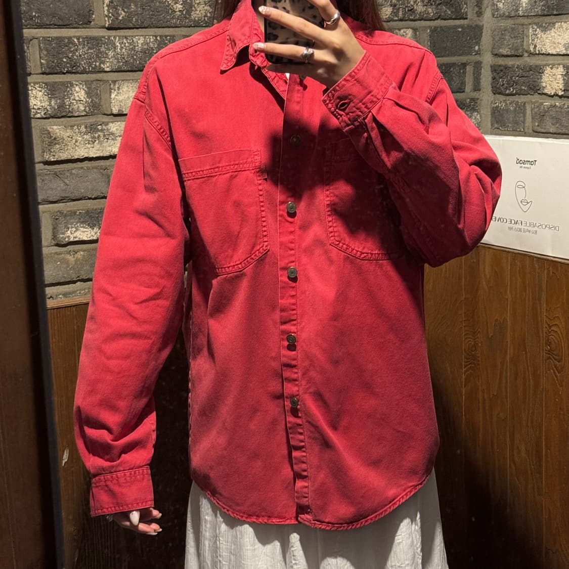 S) 리바이스 투포켓 워크 셔츠 자켓 T버튼 타입 상품이미지8