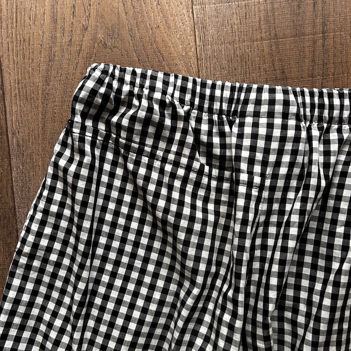 Gingham Check Asymmetry Pants 상품이미지10